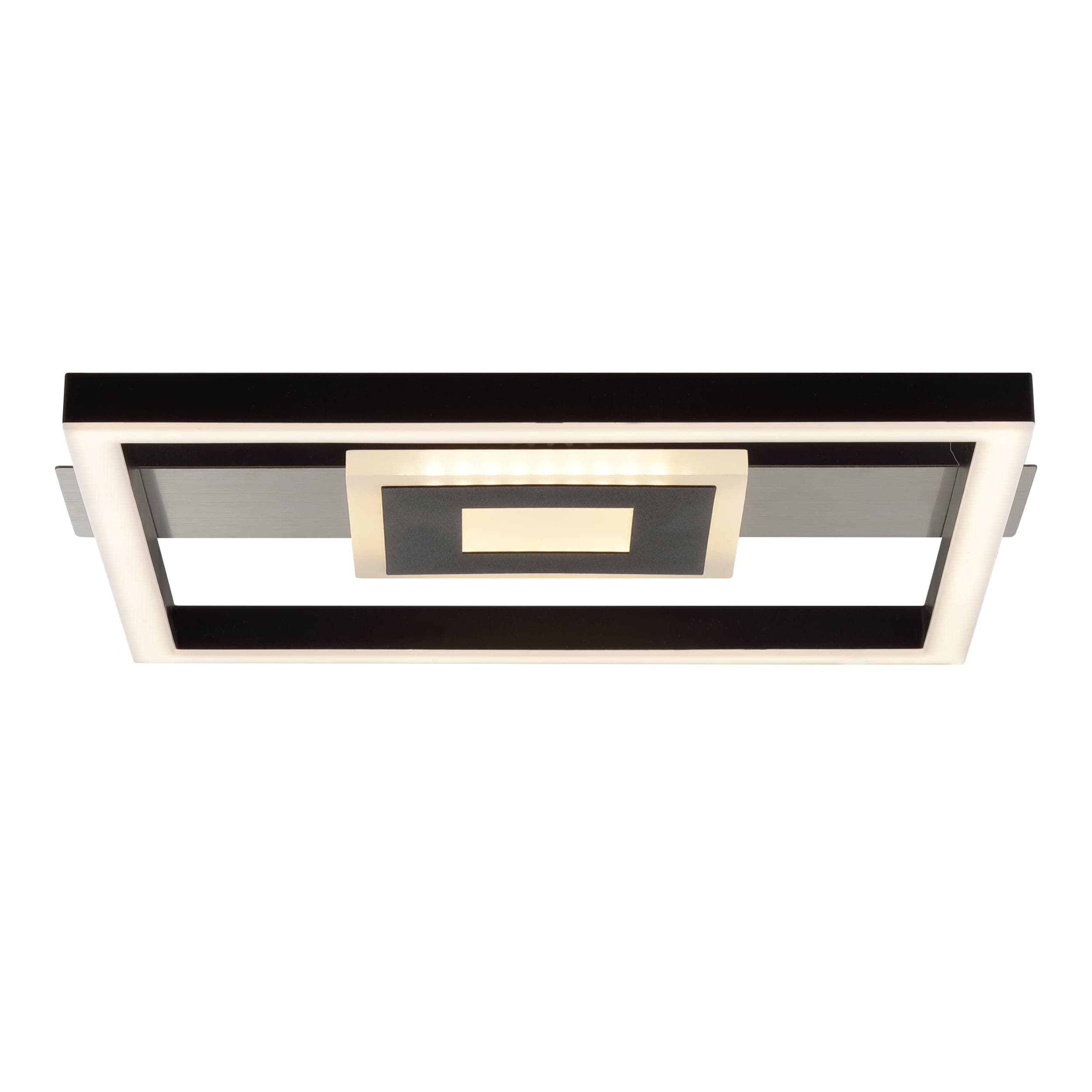 Brilliant LED Deckenleuchte Baldo Schwarz Dimmbar