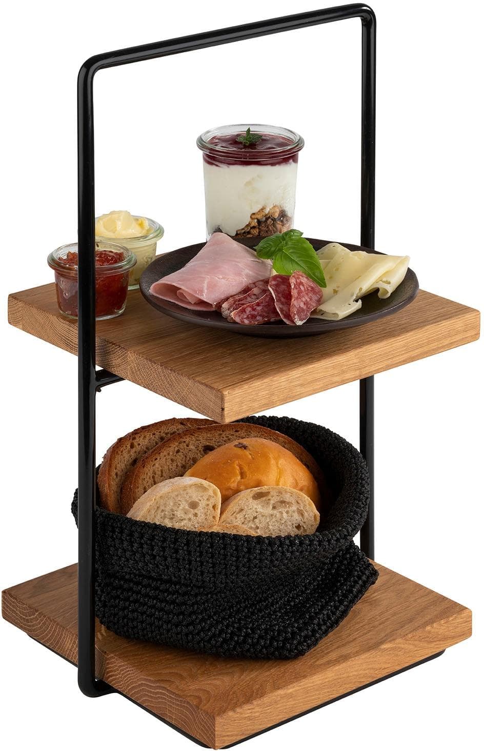 Etagere APS Perfecto Braun-Schwarz Servierplatten