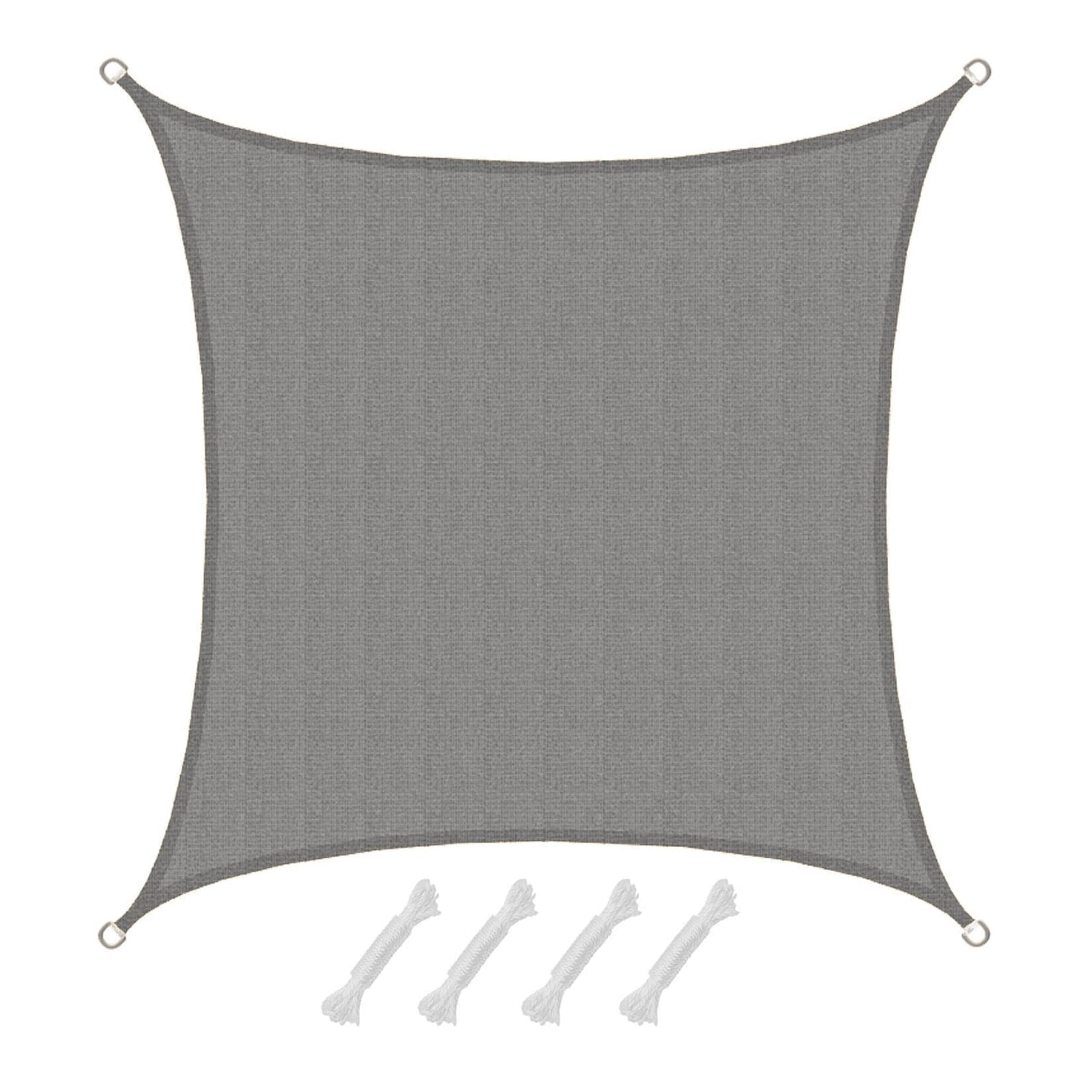 AMANKA UV Sonnensegel 3x3 m HDPE Grau