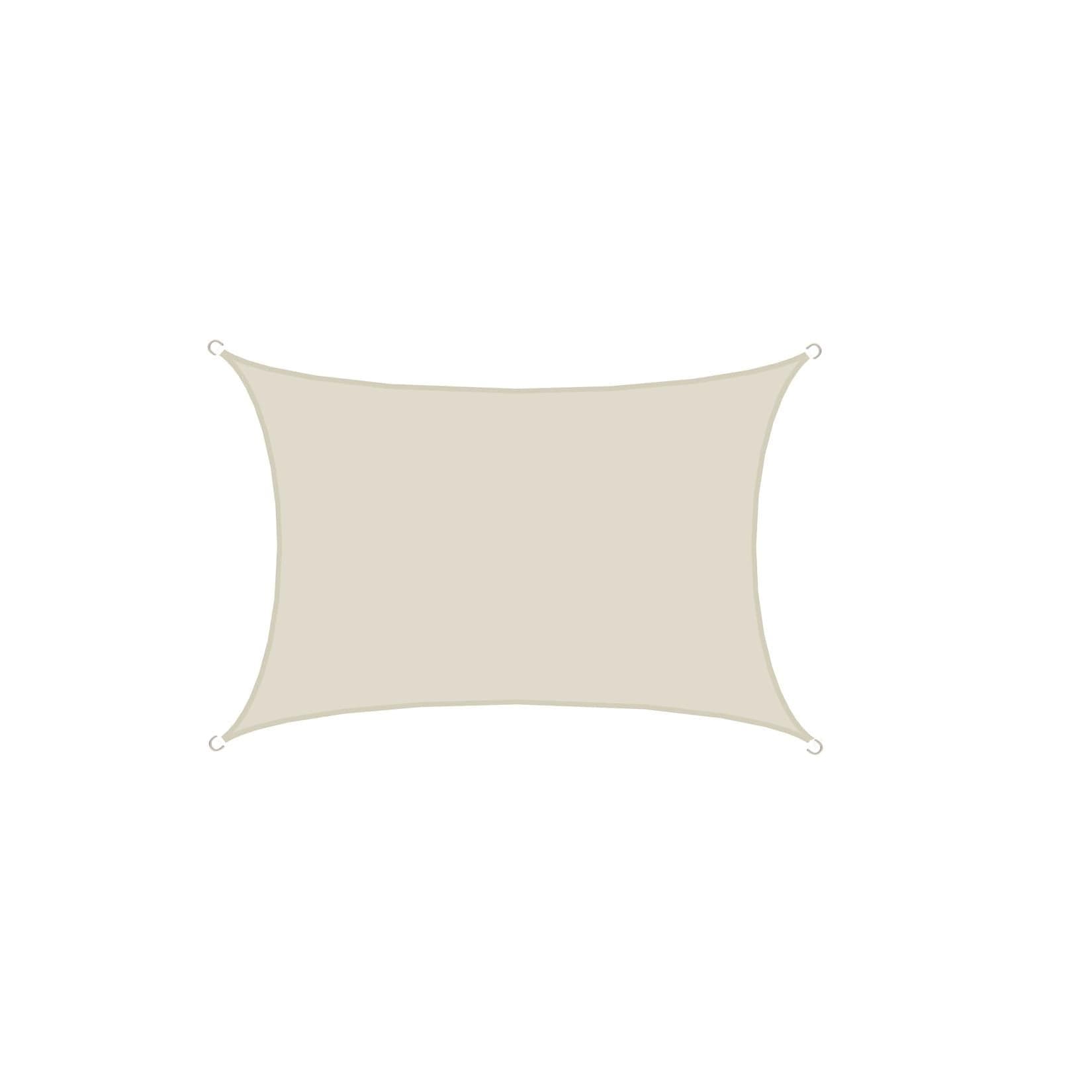 AMANKA Sonnensegel Rechteck Beige UPF50+ UV-Schutz