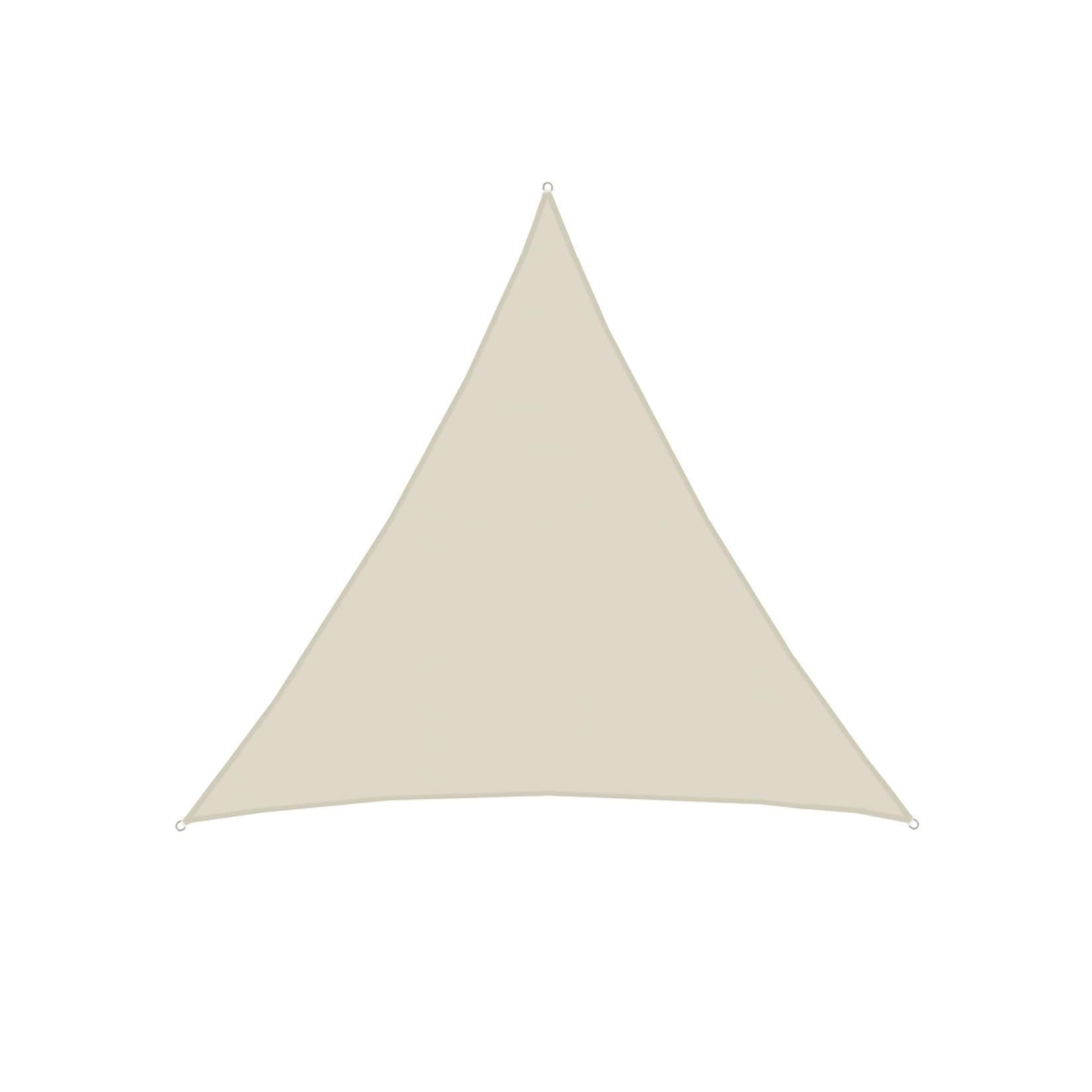 AMANKA UPF50+ UV Sonnensegel 5x5x5 Polyester Dreieck Wasserabweisend Garten Segel Beige