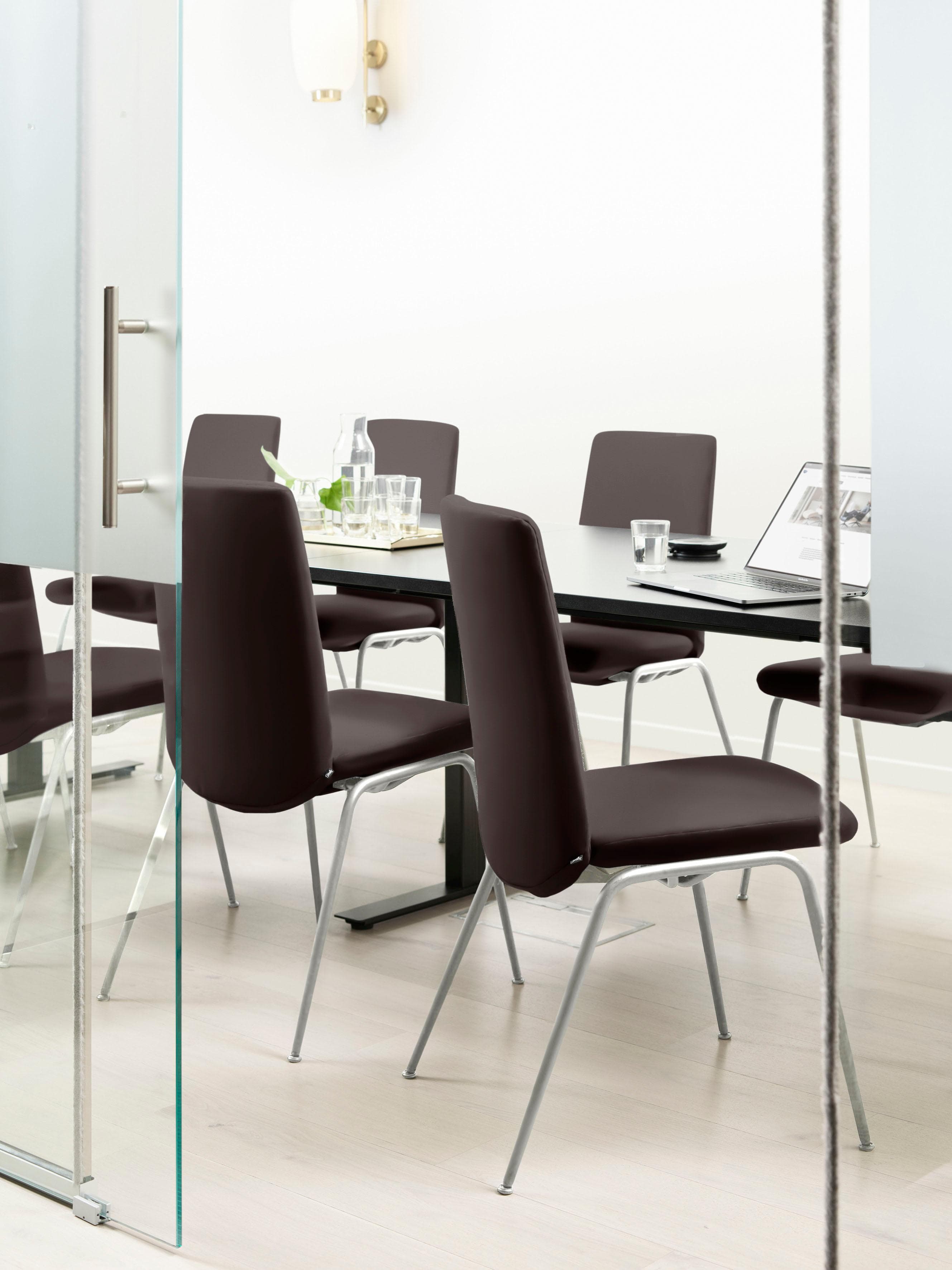 STRESSLESS Laurel Polsterstuhl braun Leder PALOMA Chrom matt