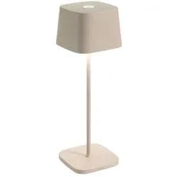 Zafferano Ofelia Kabellose LED Tischleuchte Sand