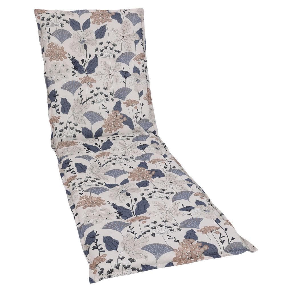 GO-DE Liegenauflage Blau Floral 60x190cm