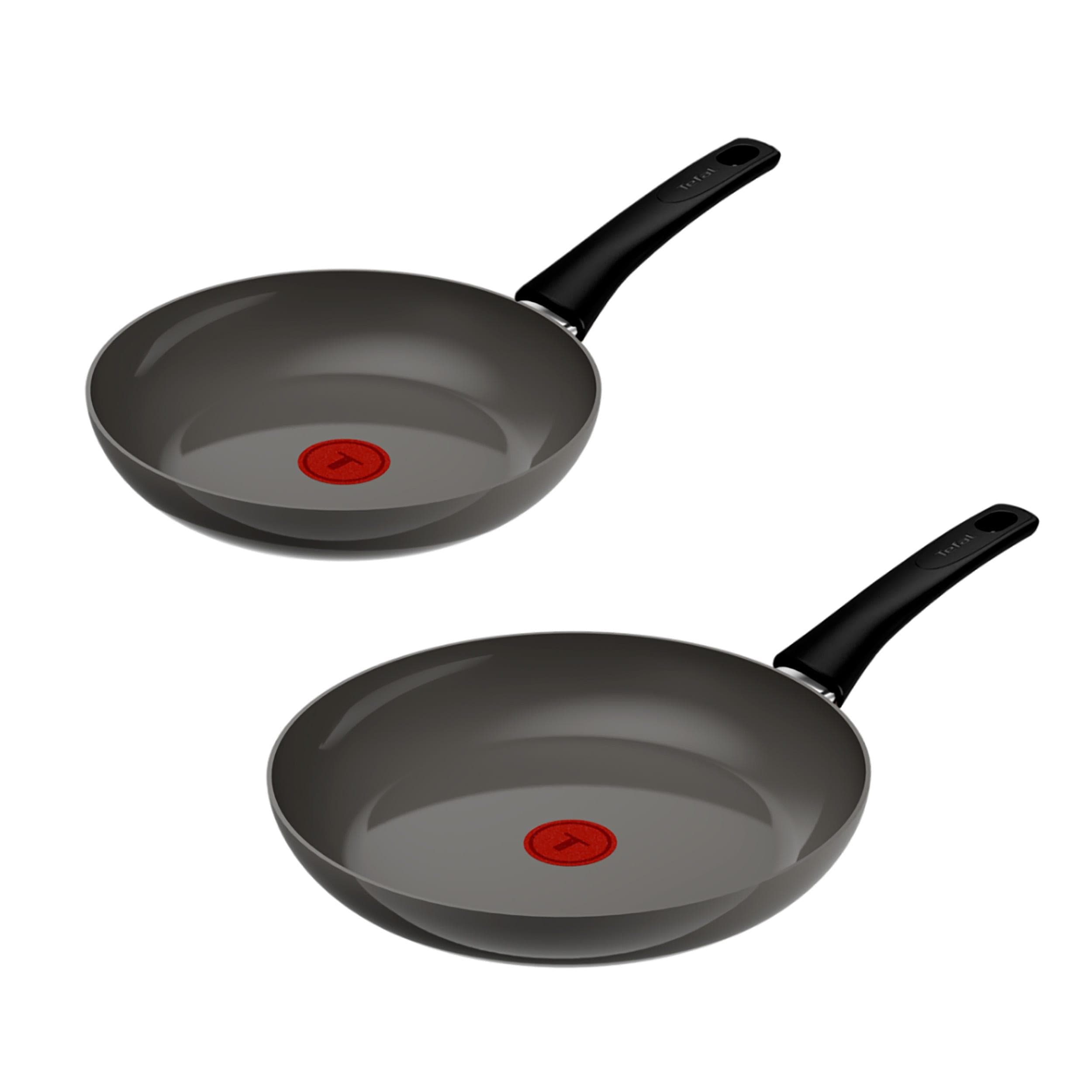 Tefal Renewal Pfannen-Set Grau Keramik 24/28 cm Thermo-Signal