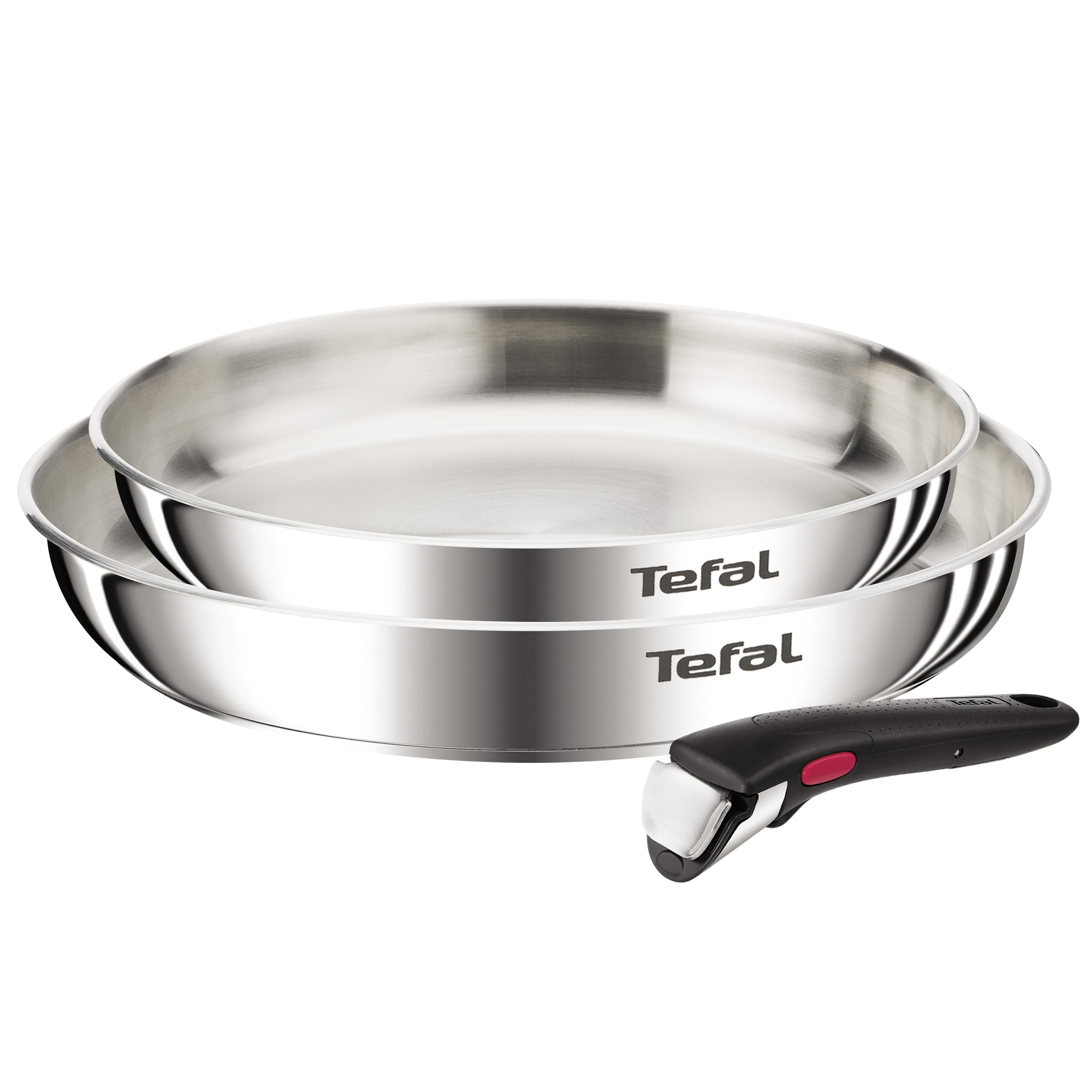 TEFAL Ingenio Emotion Pfannen-Set 3-tlg. Edelstahl mit abnehmbarem Griff