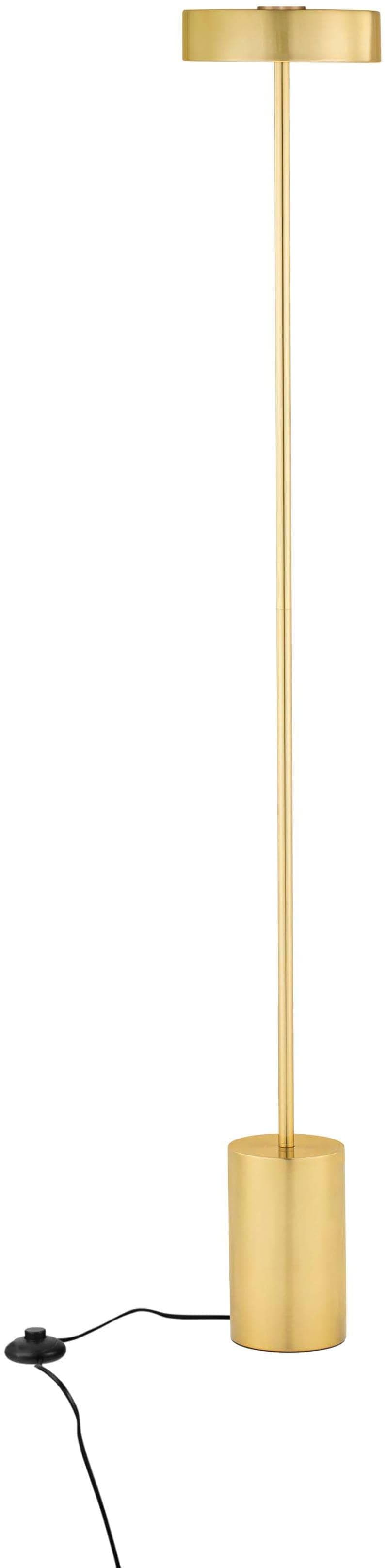 Moderne Stehlampe aus Aluminium in Goldfarben