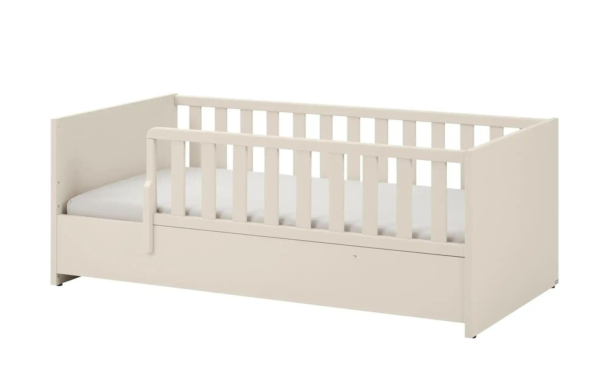Babybett PAIDI "LITTLE SNU" - Modernes Gitterbett in Beige/Weiß