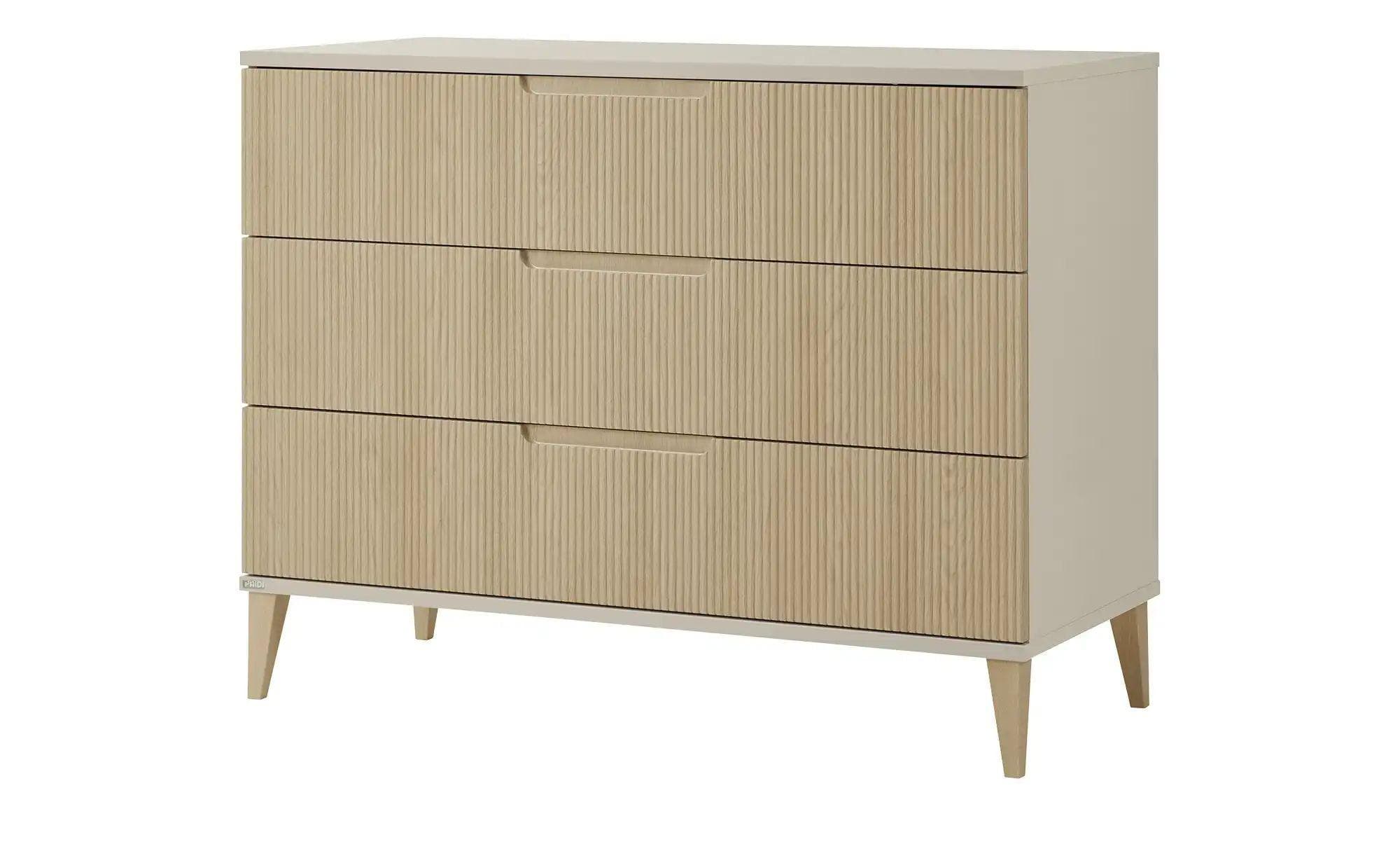 PAIDI Wickelkommode JONTE 3 Schubladen Beige Eiche