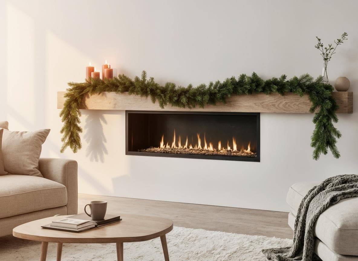 CREATIV GREEN Weihnachtsdeko Girlande Grün 2er Set Kunststoff