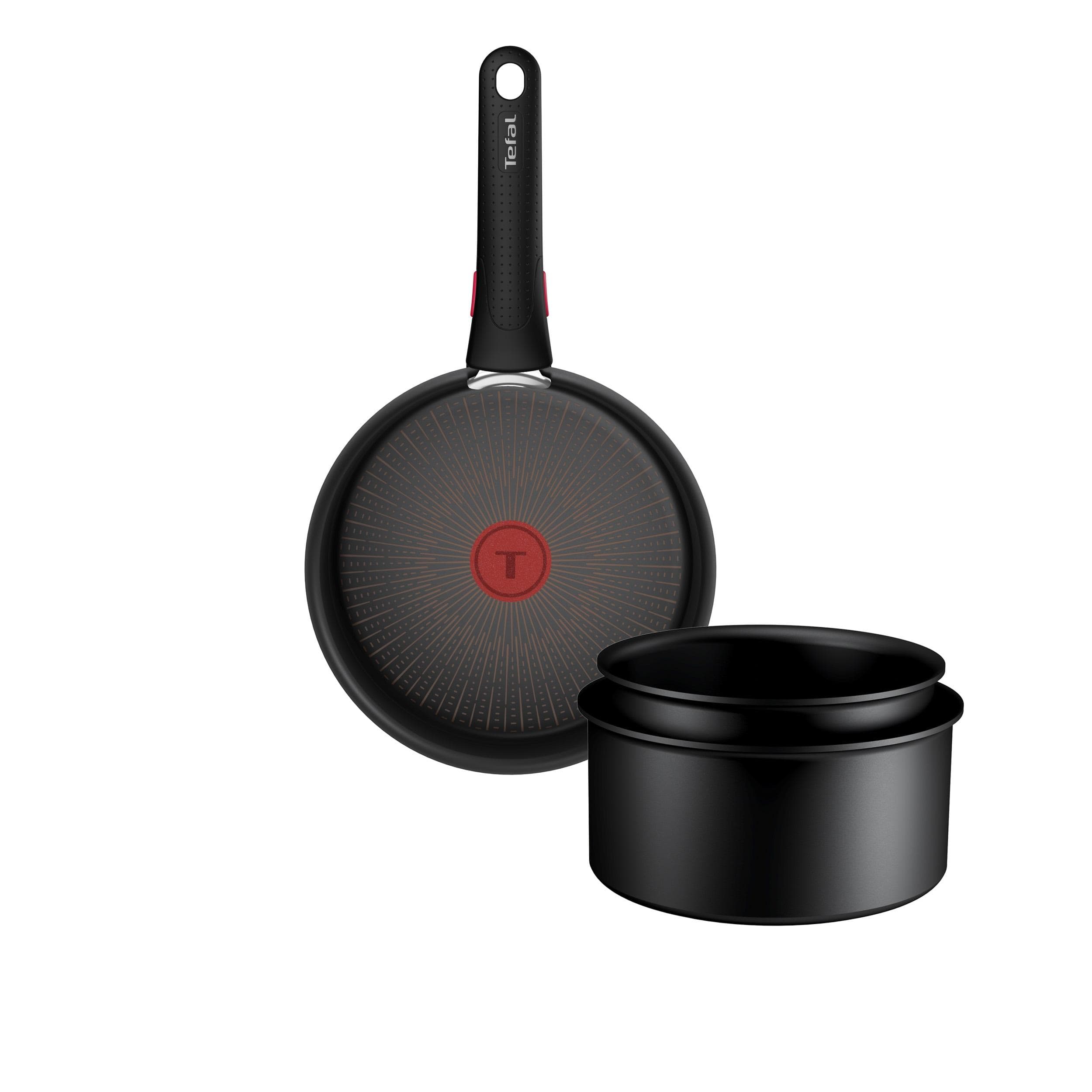 Tefal Ingenio Excellence Fusion Pfannen-Set Schwarz mit abnehmbarem Griff