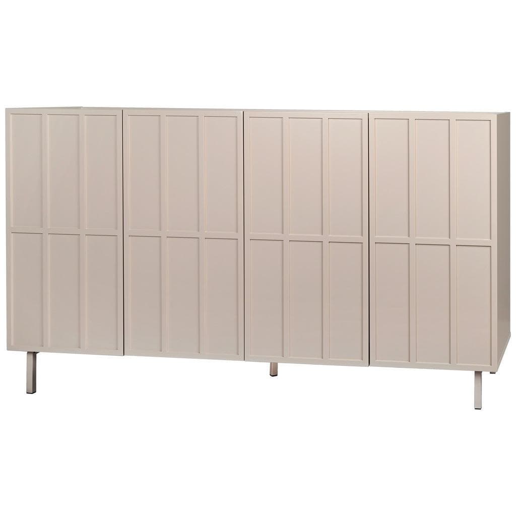 Livetastic Sideboard Velin Braun Metall Holzwerkstoff 4 Fächer Schlafzimmer Kommode