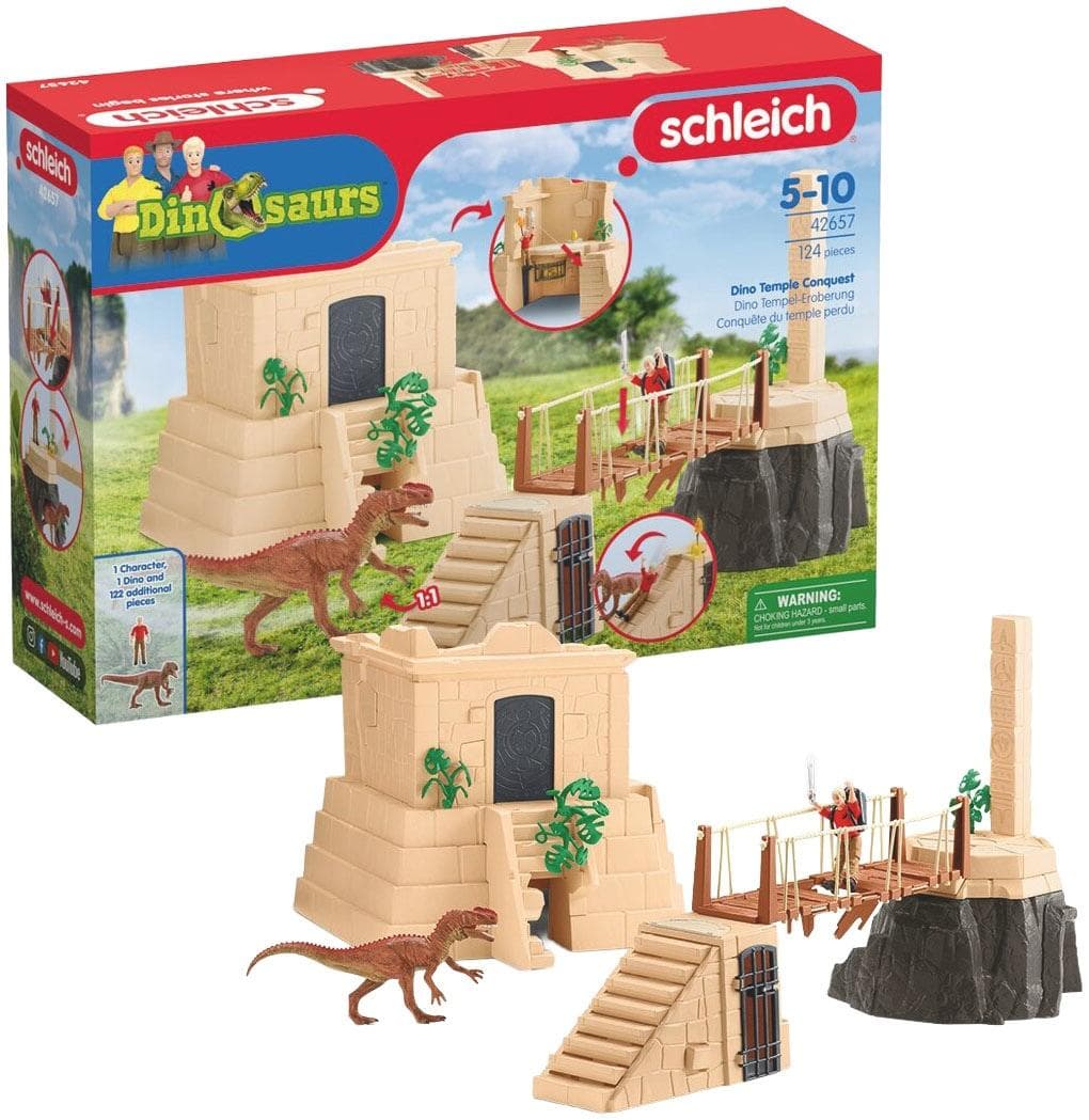 Schleich Abenteuer im Dino Tempel Spielzeug Set