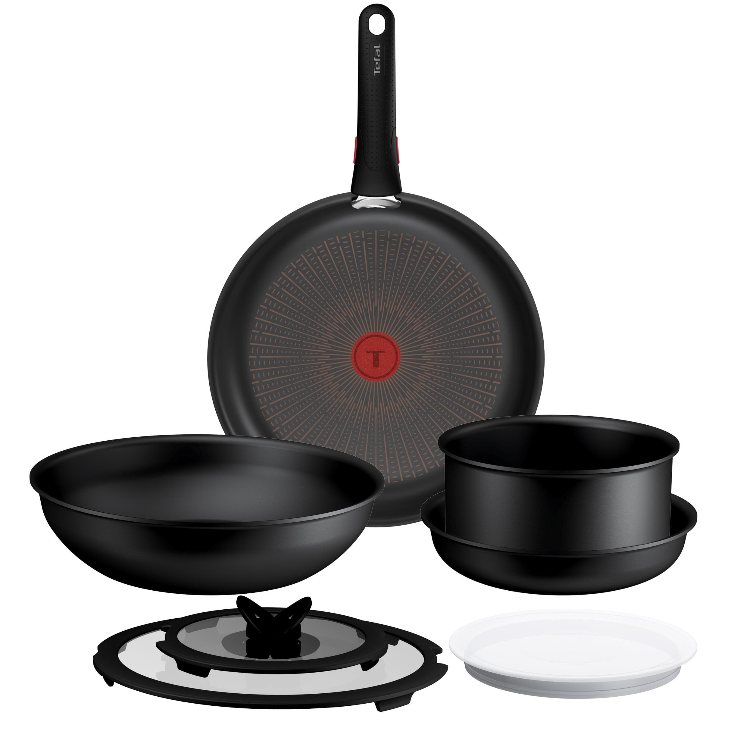 Tefal Ingenio Excellence Fusion Pfannen-Set Schwarz mit abnehmbarem Griff