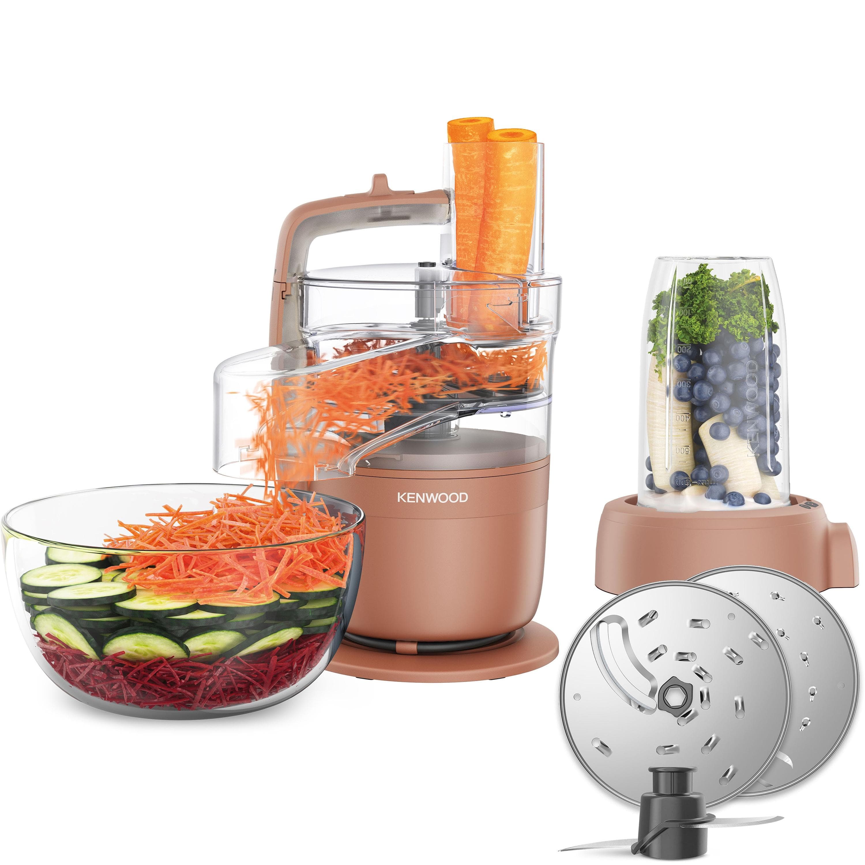 KENWOOD MultiPro Go FDP23.380GY Terracotta Küchenmaschine