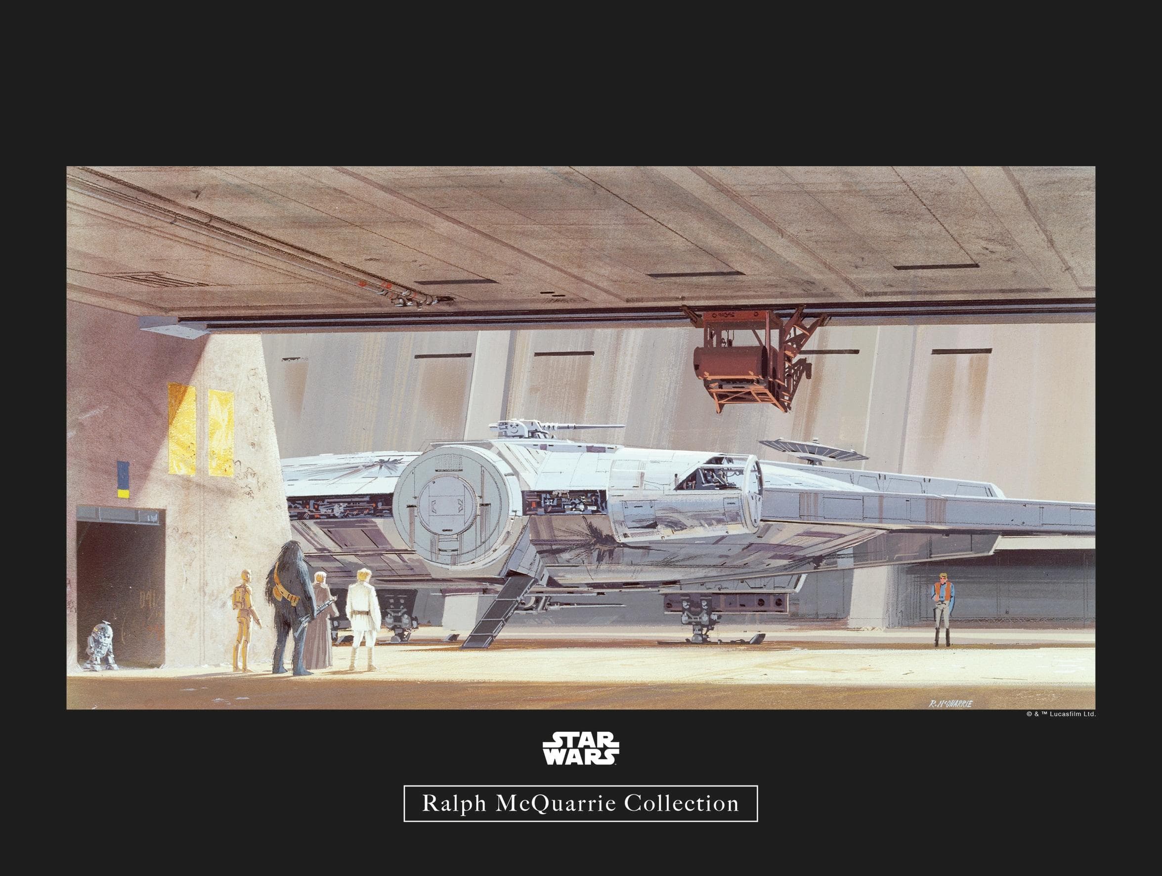 Komar Bild Star Wars Mos Eisley Hangar bunt 40x30 cm