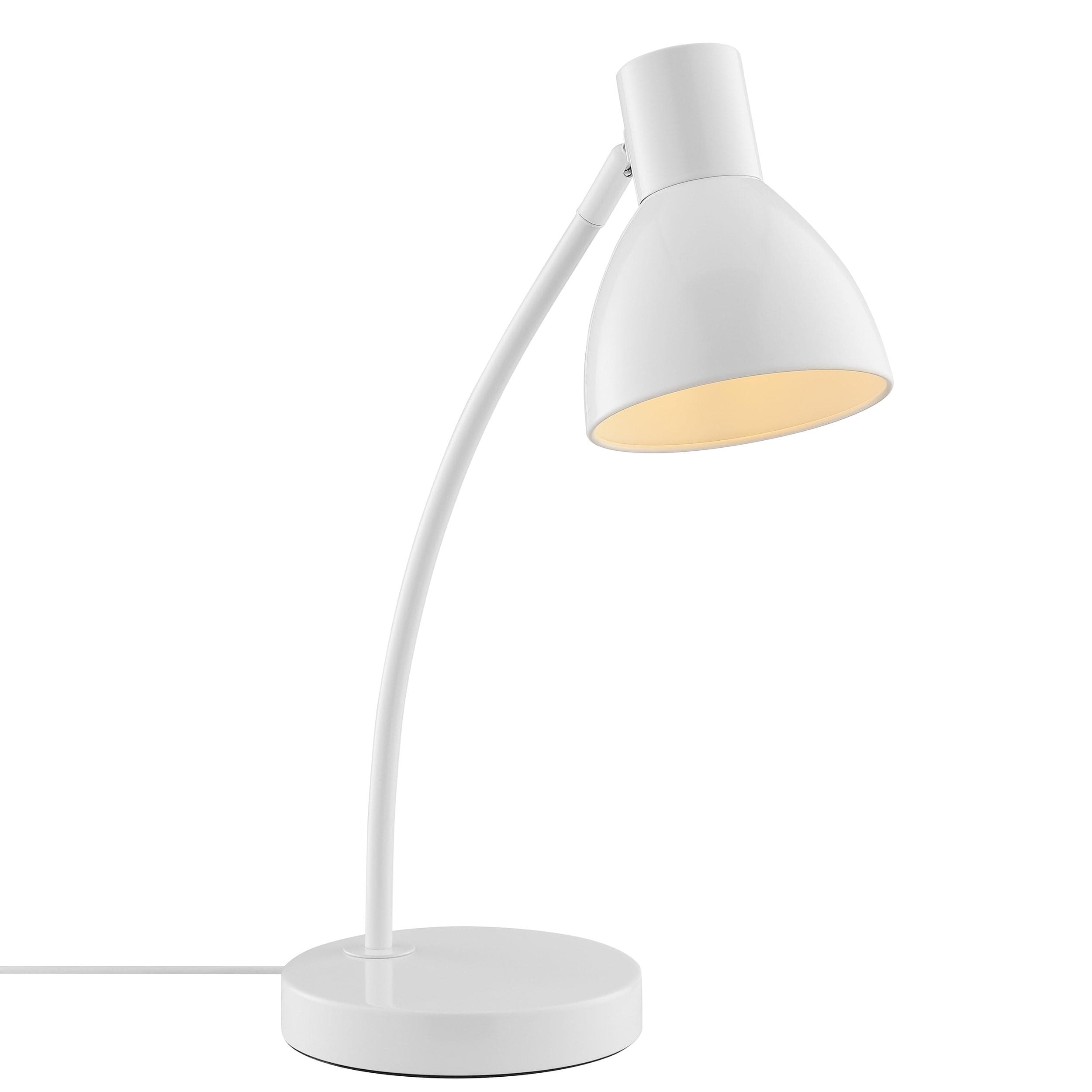 BRILLIANT Tischleuchte Jerry Weiß 43 cm Metall E14