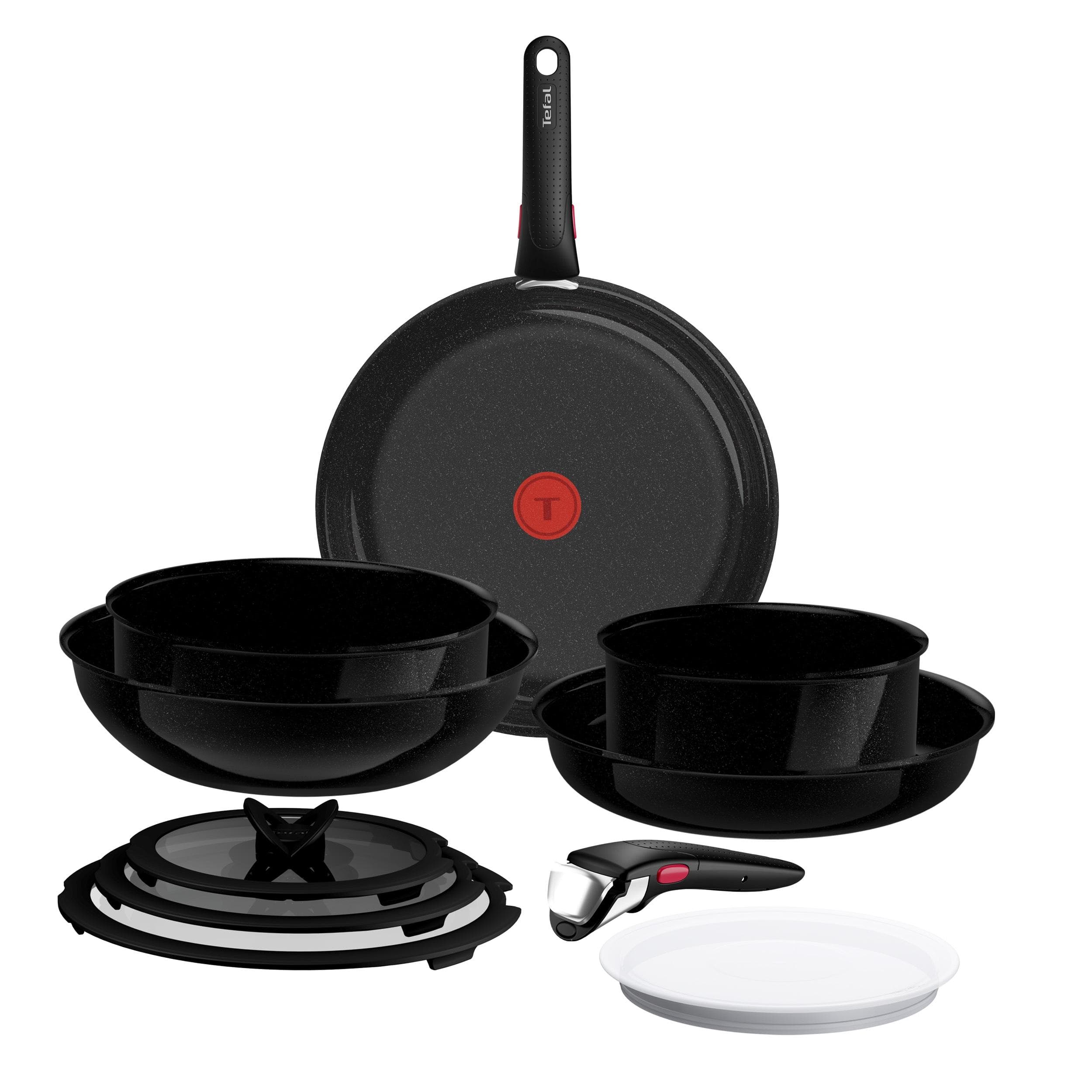 TEFAL Ingenio Excellence Keramik Pfannen-Set Schwarz