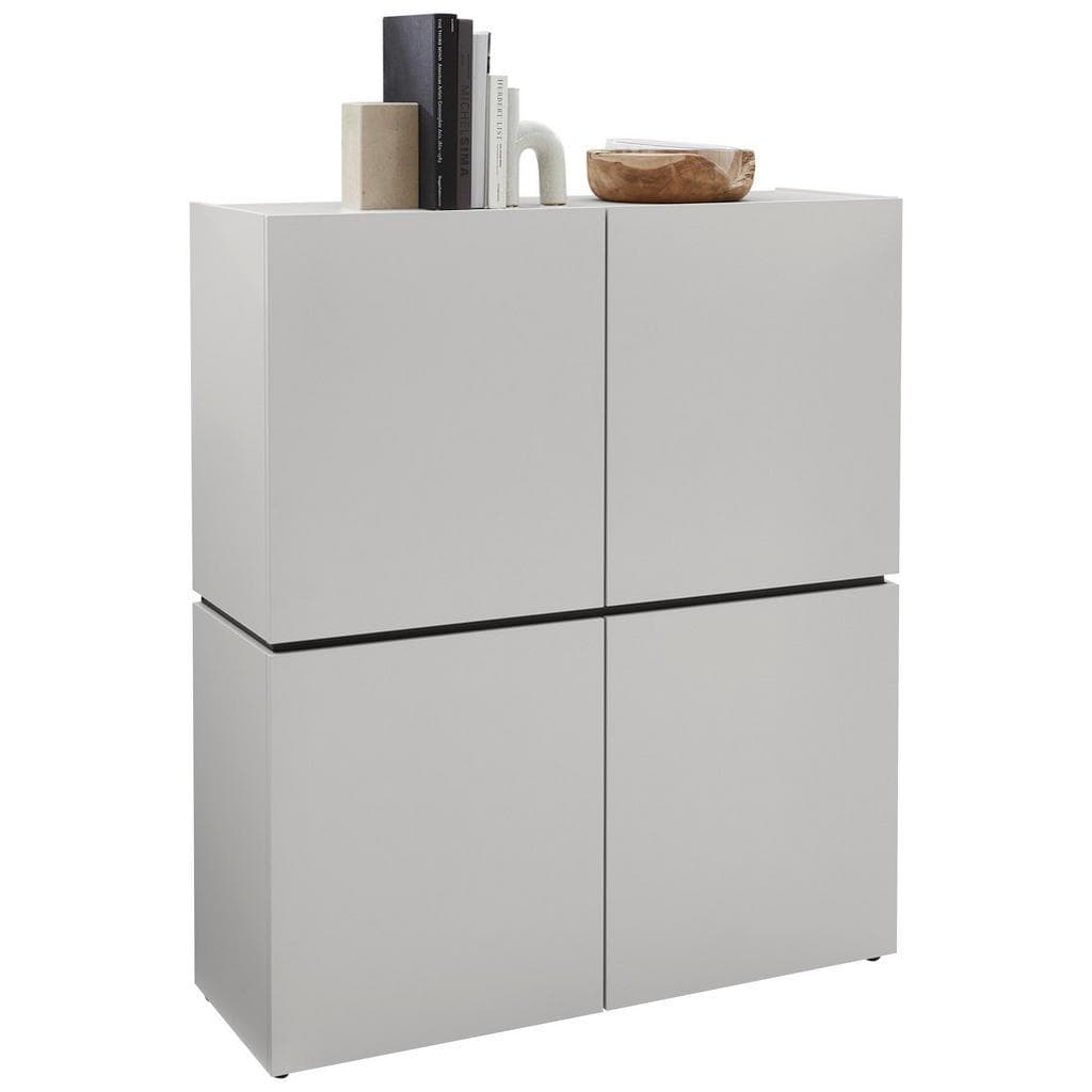 Voleo Highboard Kaschmir Holzwerkstoff 4 Fächer