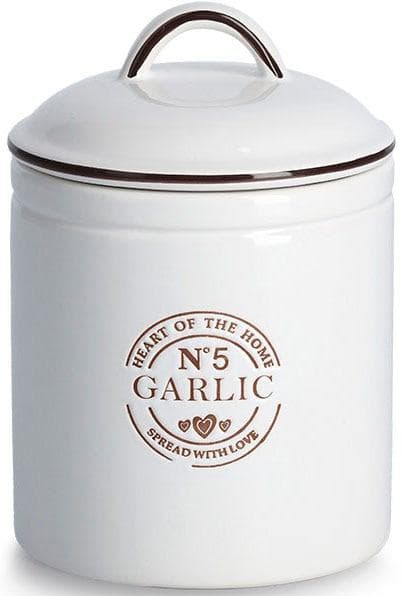 ZELLER PRESENT Vorratsdose Knoblauch Weiß 880 ml