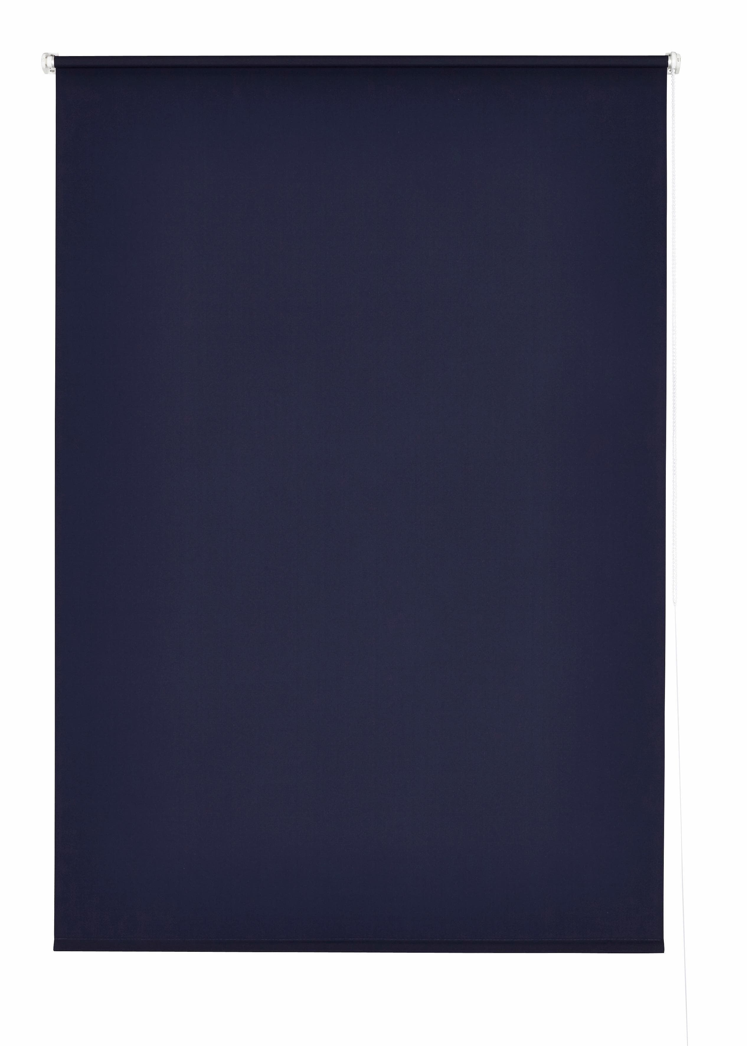 K-Home Seitenzugrollo Marineblau Klemmfix-Rollo