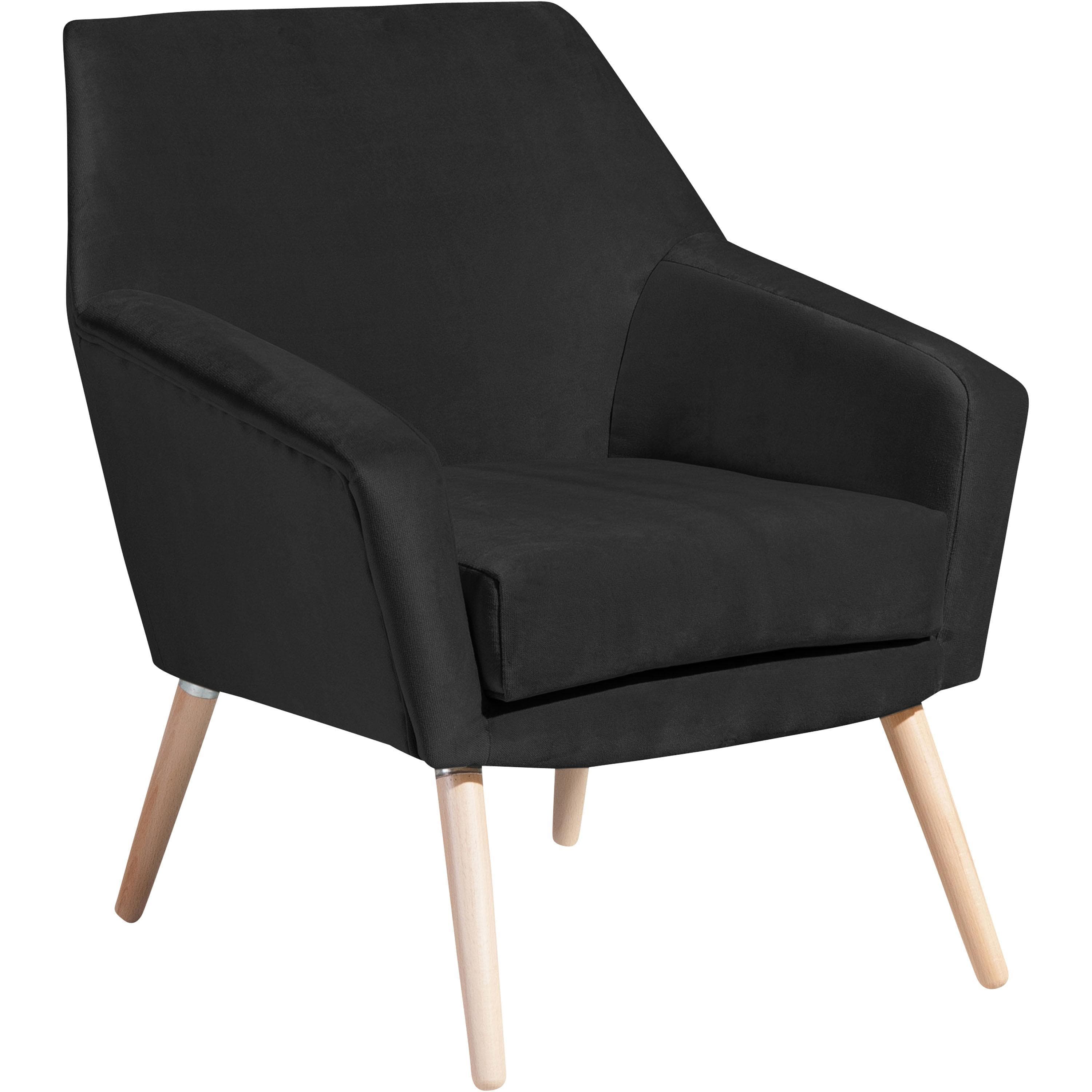 Max Winzer Sessel Allegro Schwarz Braun Textil