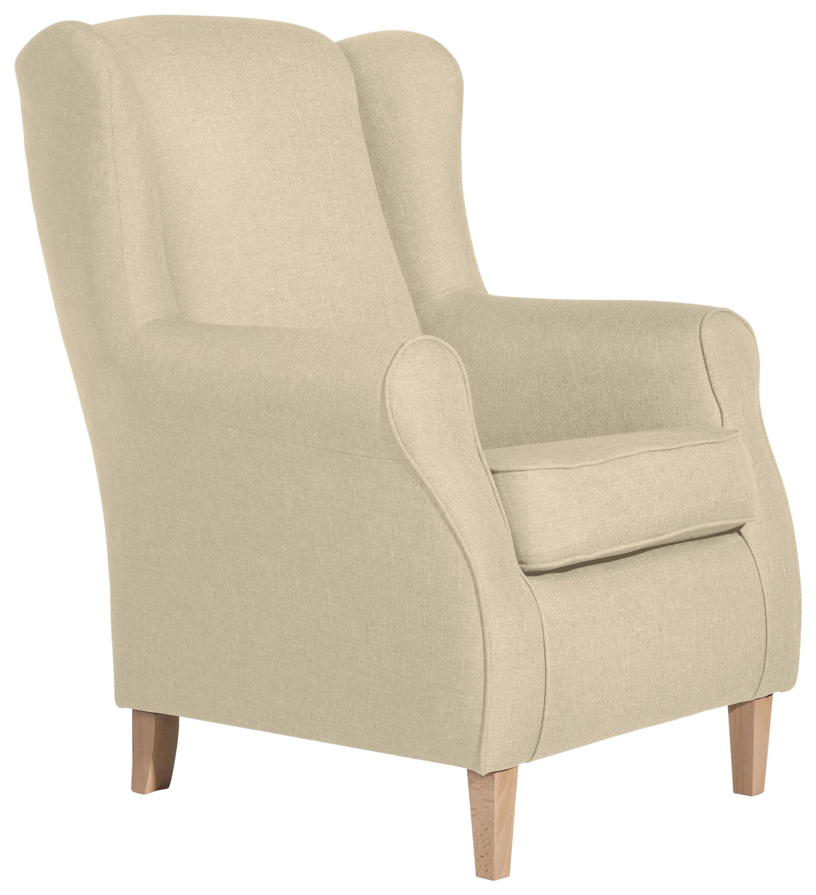 Max Winzer Ohrensessel Lorris Beige Falchgewebe