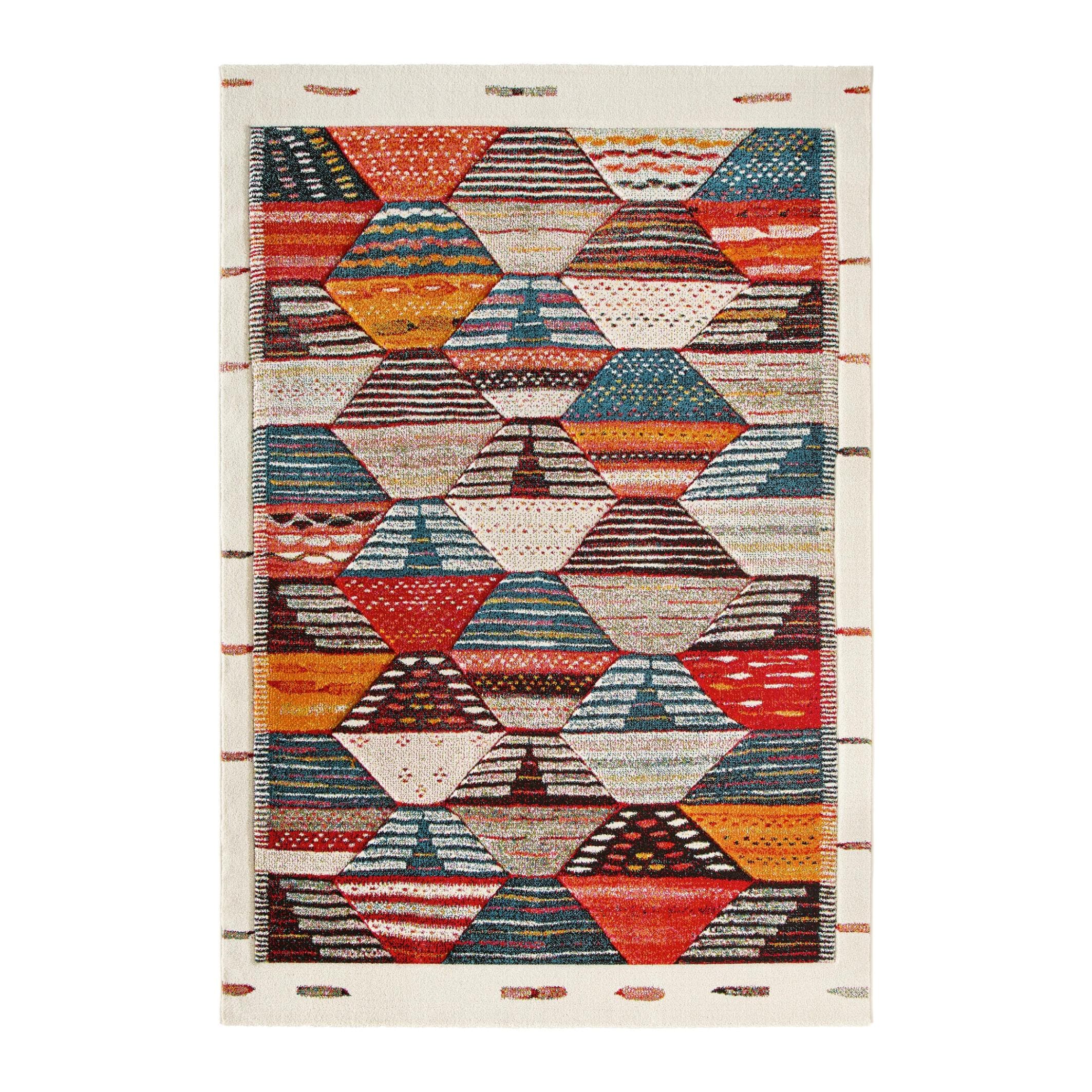 Webteppich Festival Bunt Geometrisches Muster