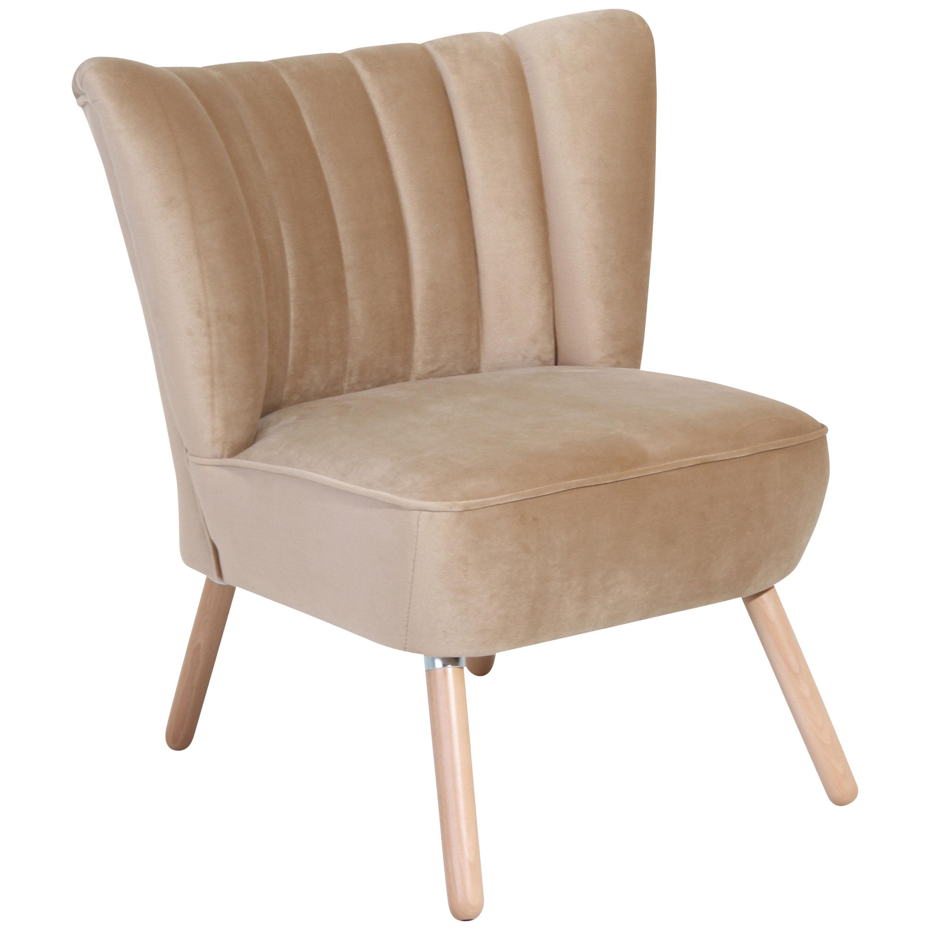 Max Winzer Sessel ALESSANDRO Beige Textil