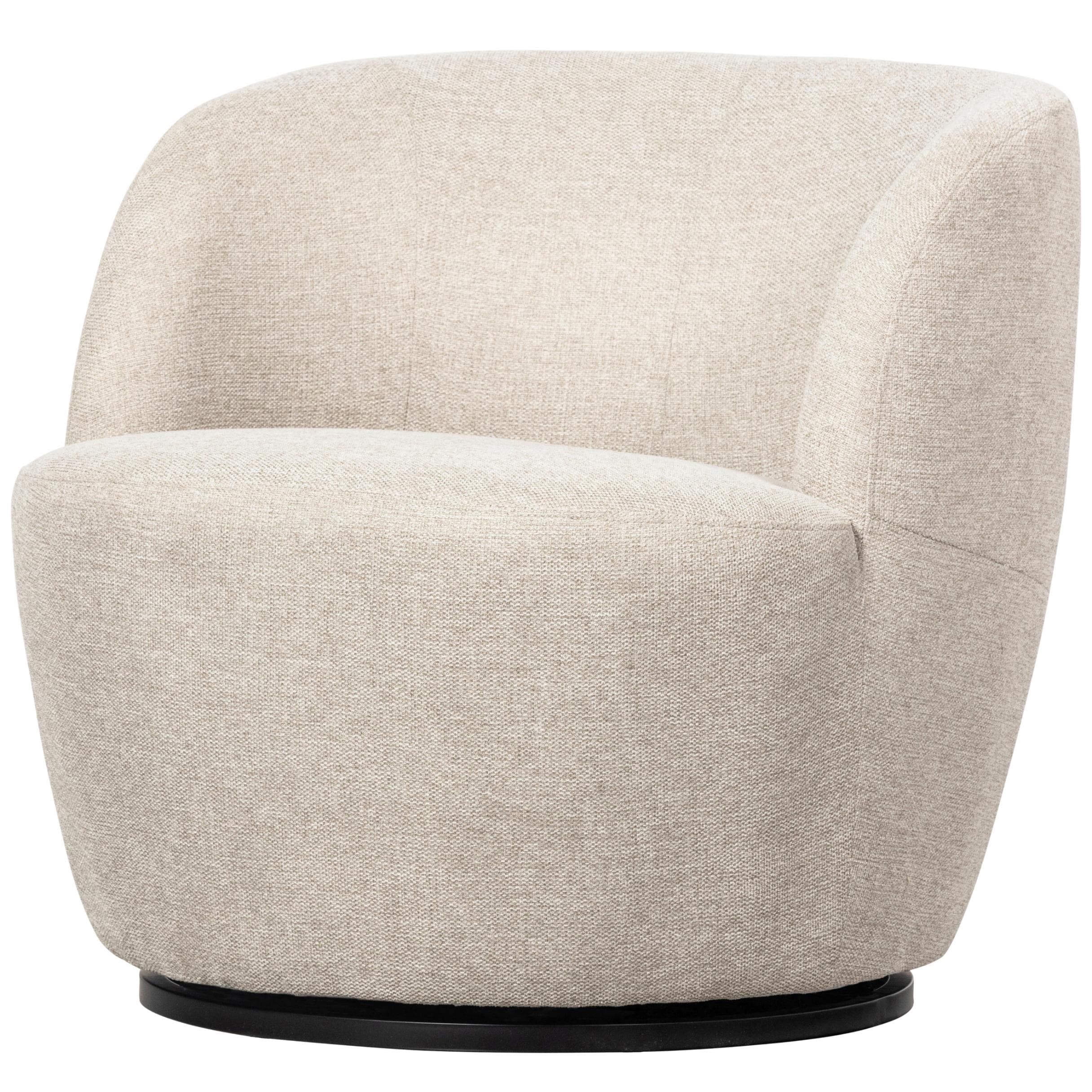 Cocktailsessel Serra Weiß - Moderner Sessel mit Textilbezug
