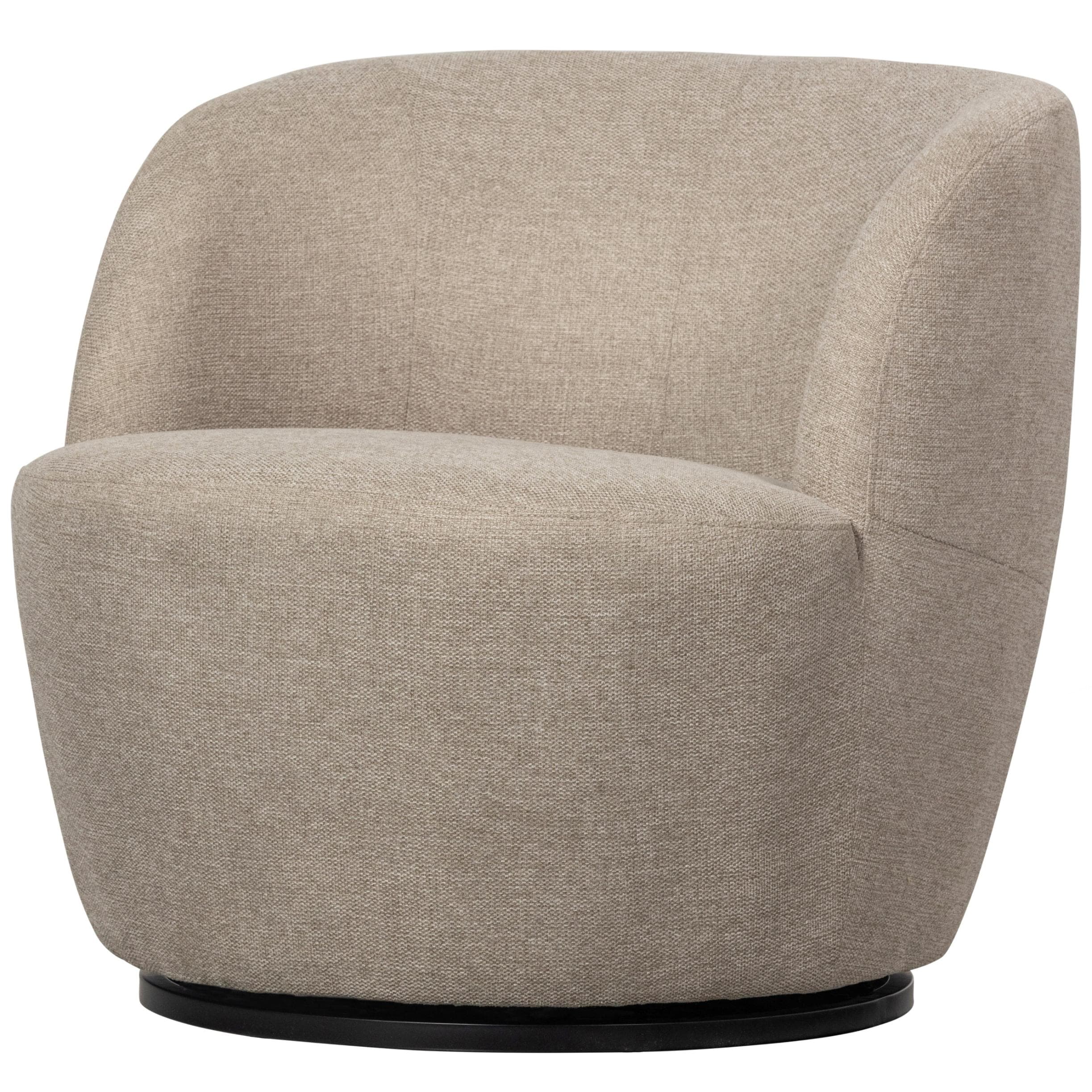 Cocktailsessel Serra Sandfarben Moderner Stoff Sessel