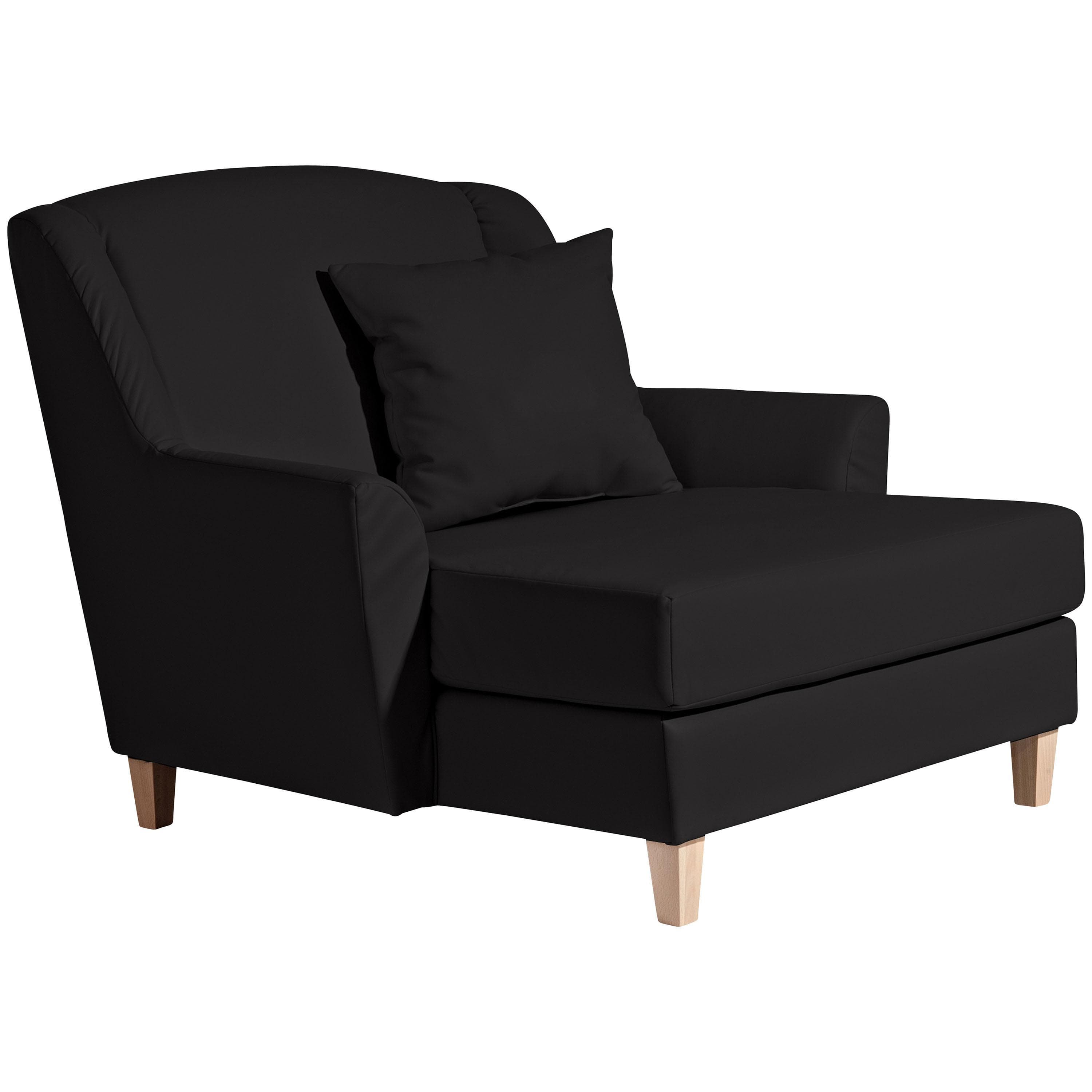 Max Winzer XXL-Sessel Judith Schwarz Textil