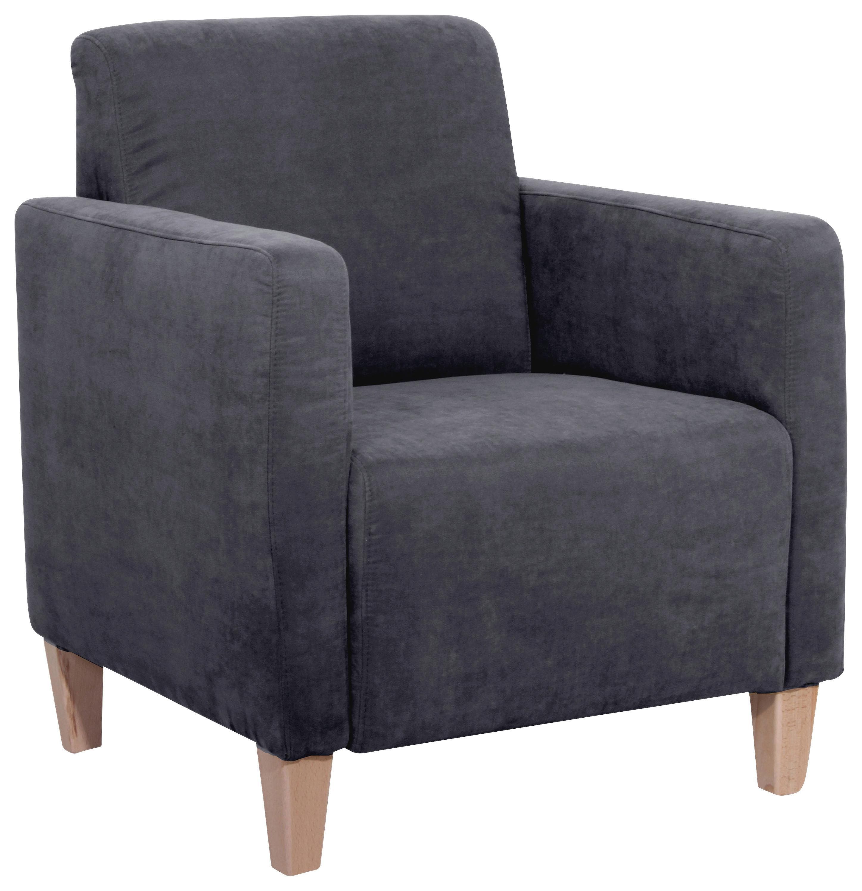 Max Winzer Sessel Milla Dunkelgrau Textil