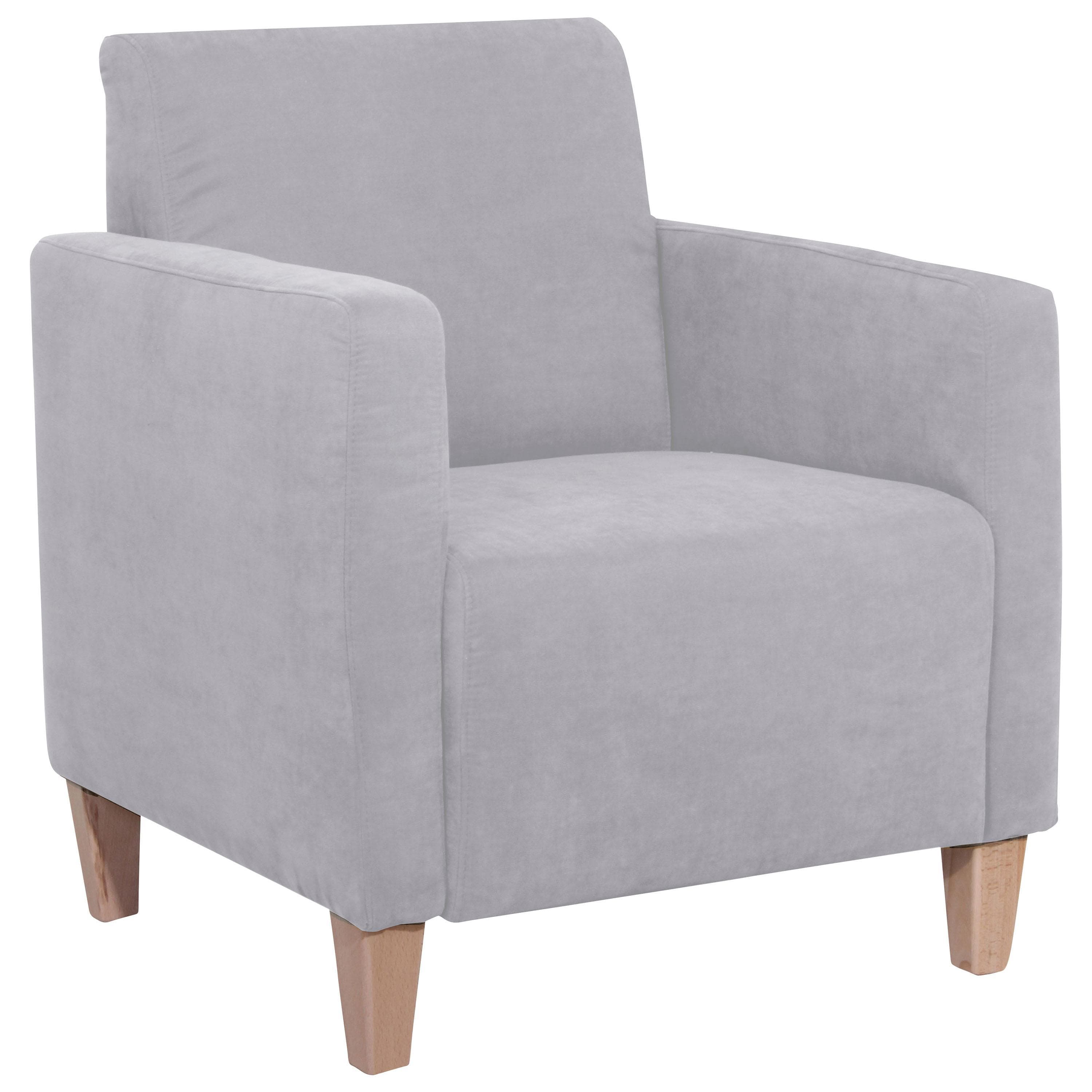 Max Winzer Sessel Milla Hellgrau Textil