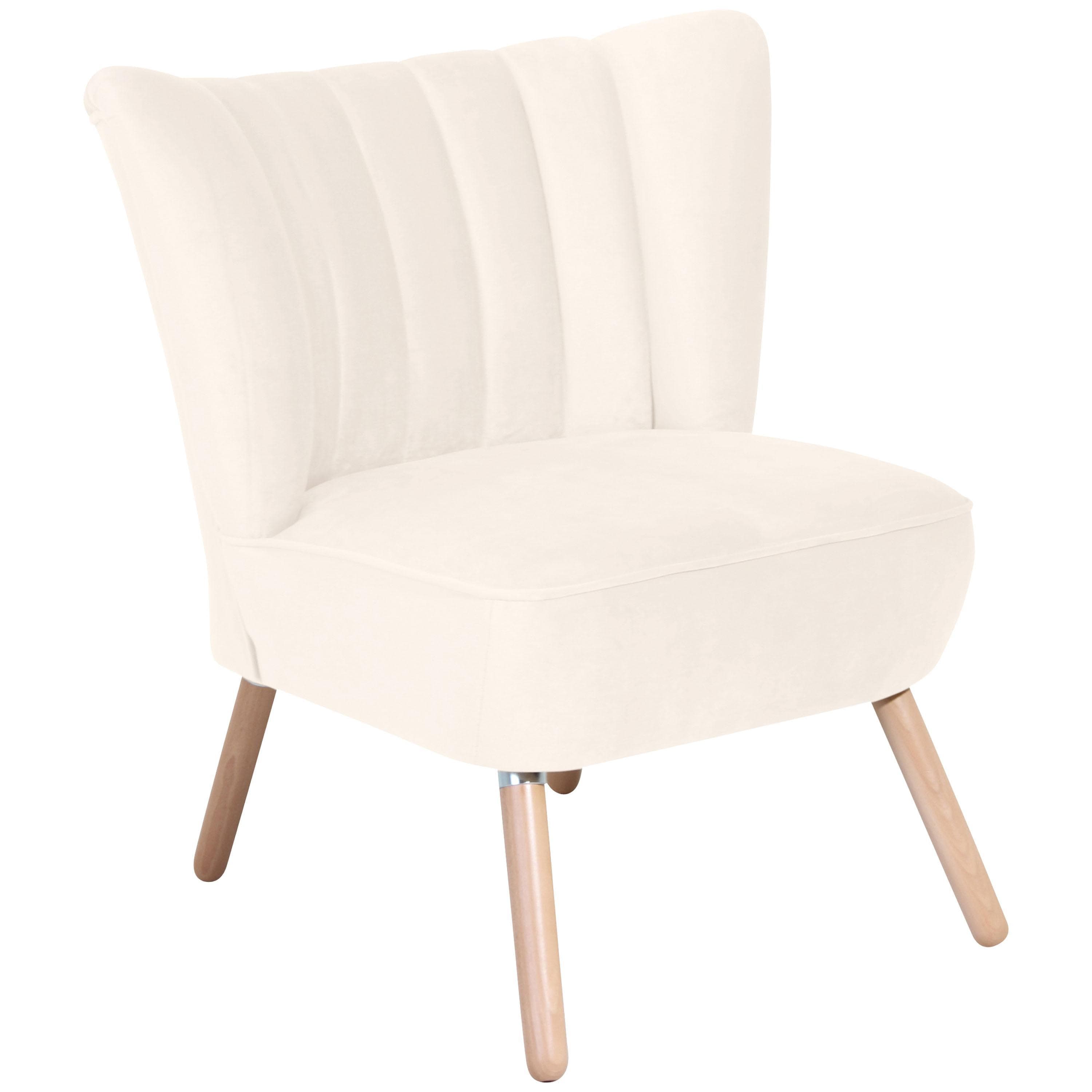 Max Winzer Sessel ALESSANDRO Weiß Textil