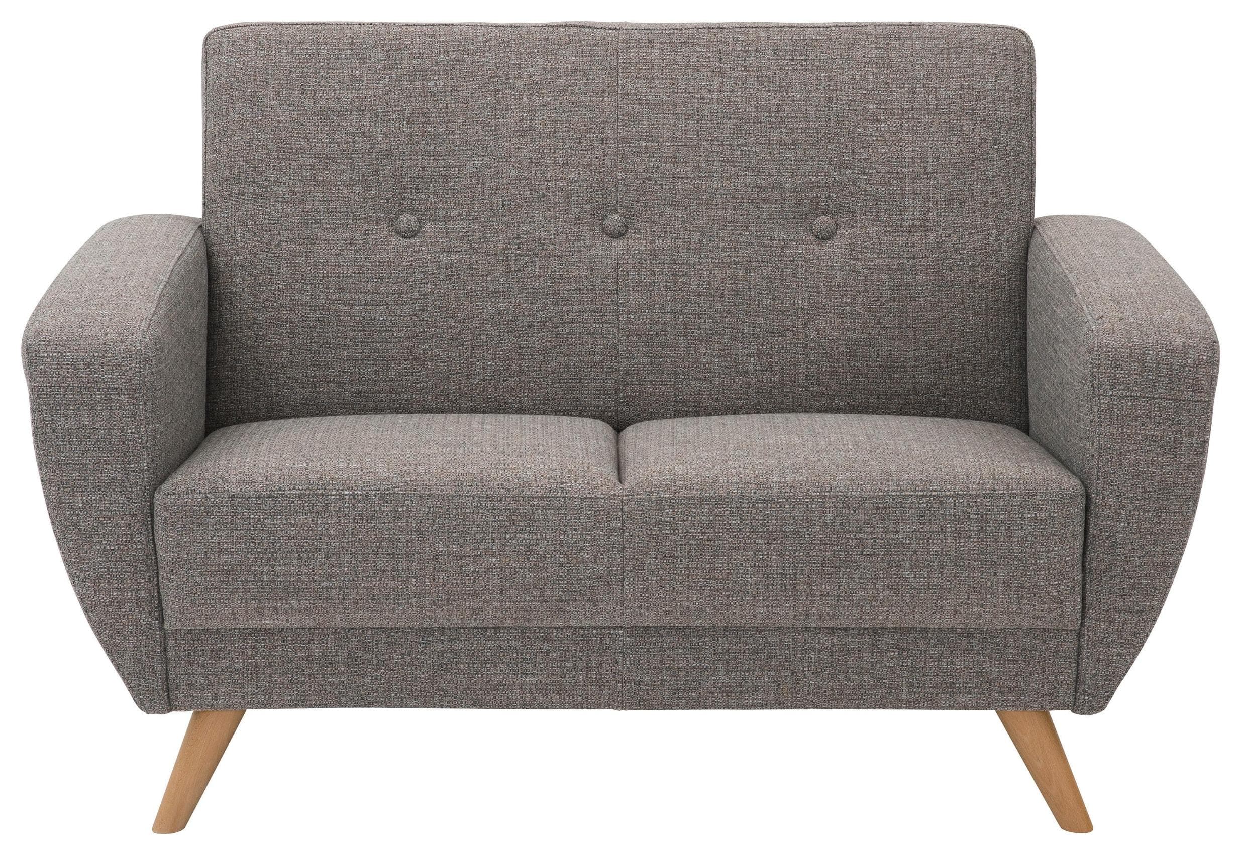 Max Winzer 2-Sitzer Sofa JERRY Grau Textil