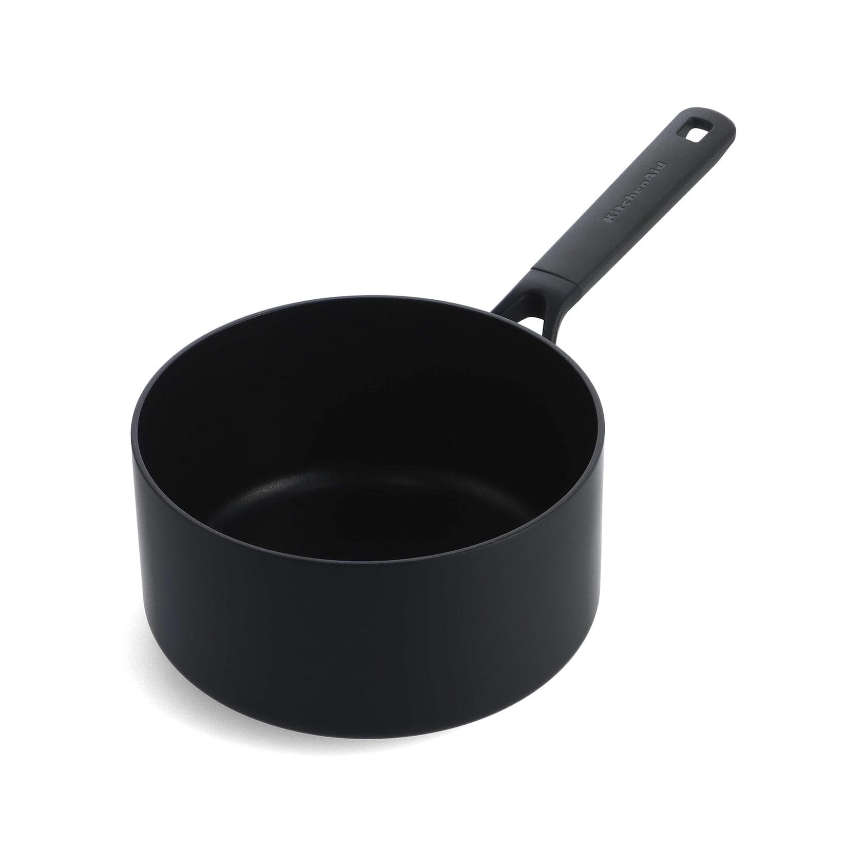 KitchenAid Stielkasserolle 1,5L Schwarz Classic Antihaft