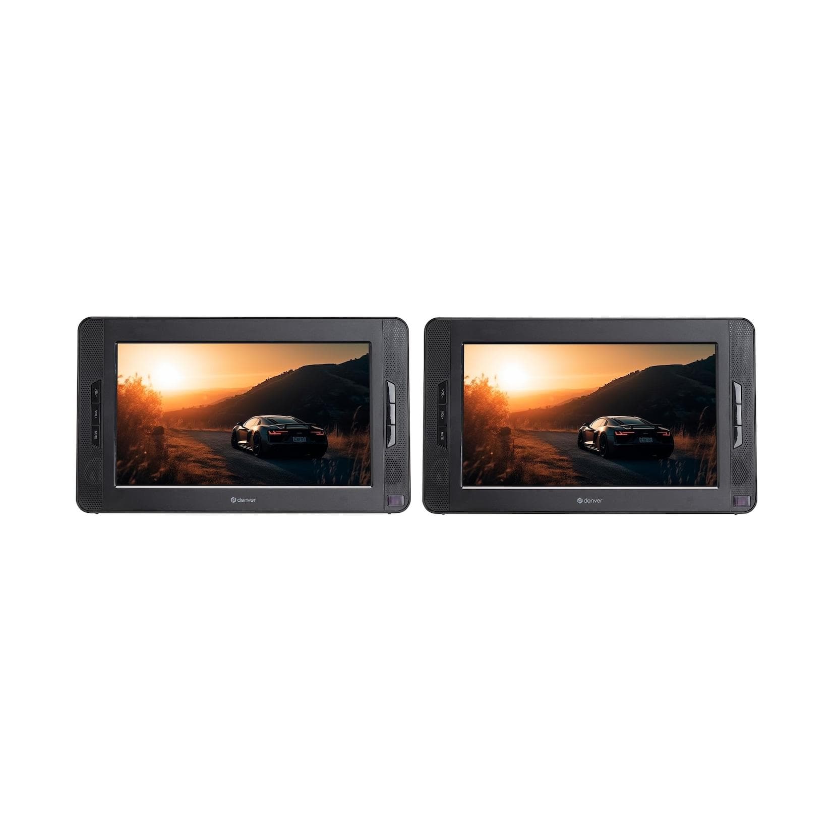 Denver MTW-1098 Tragbarer DVD-Player mit 2x 10-Zoll Bildschirmen