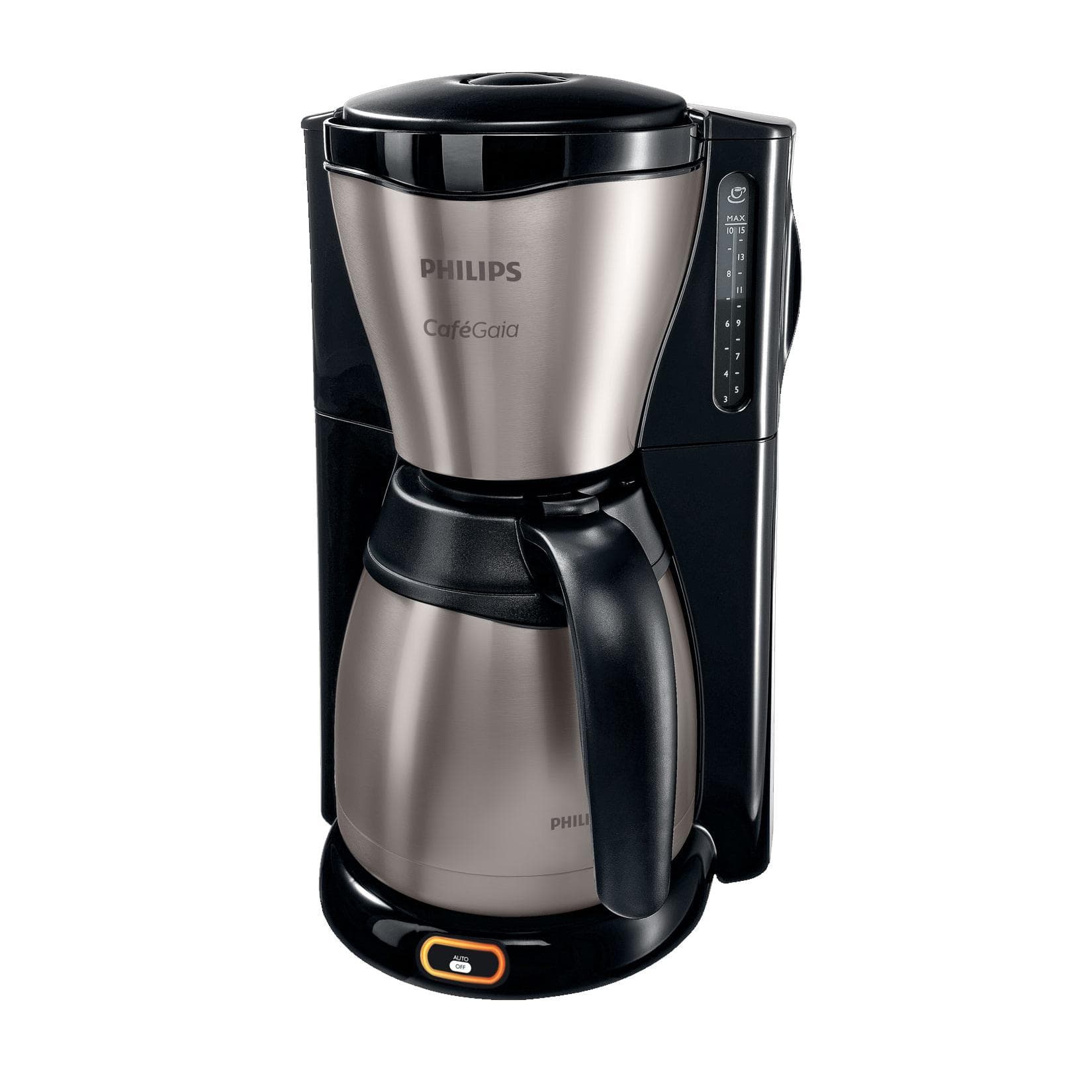 Philips HD 7548/20 Gaia Therm Kaffeemaschine Schwarz Edelstahl