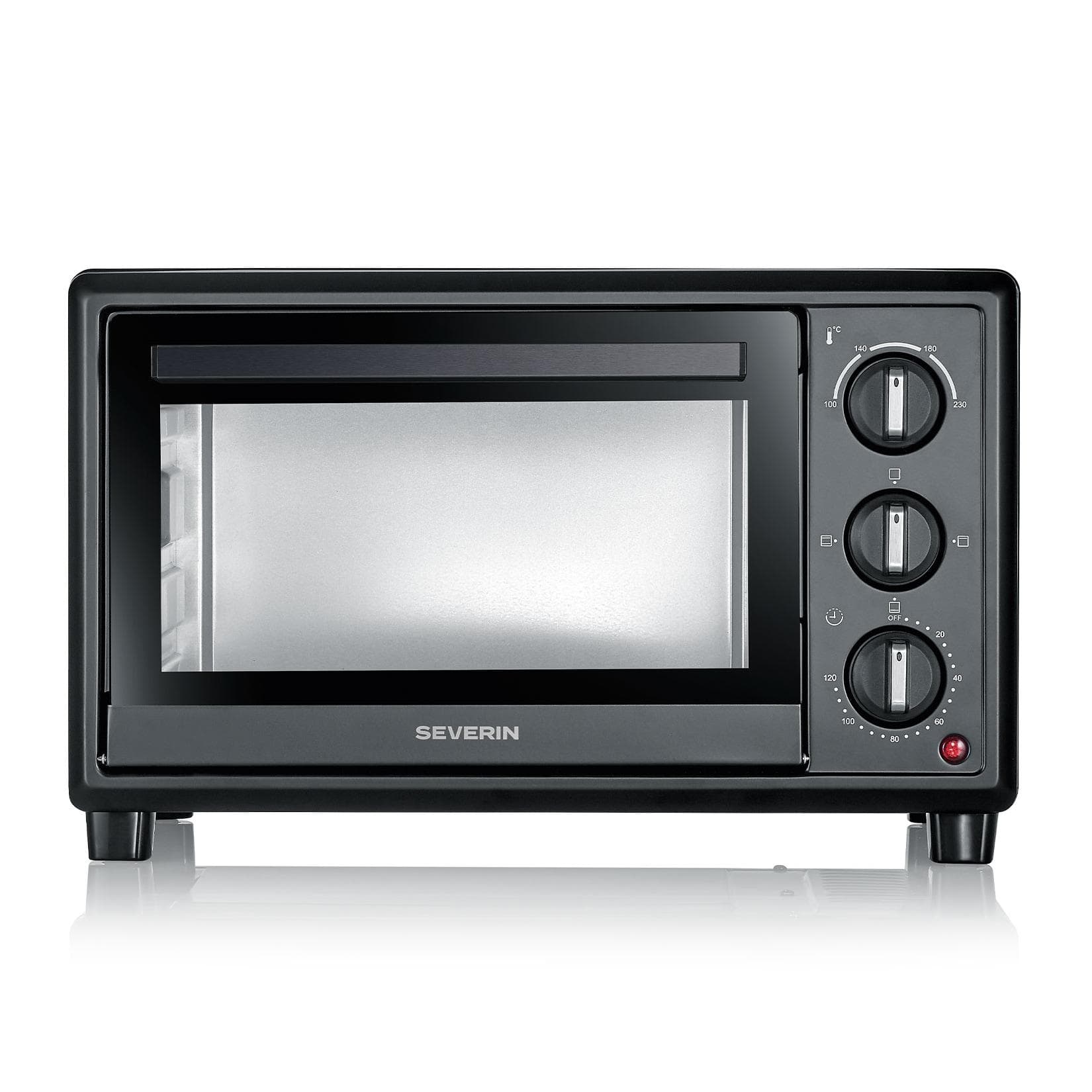 SEVERIN TO 2078 Back- und Toastofen Schwarz/Silber