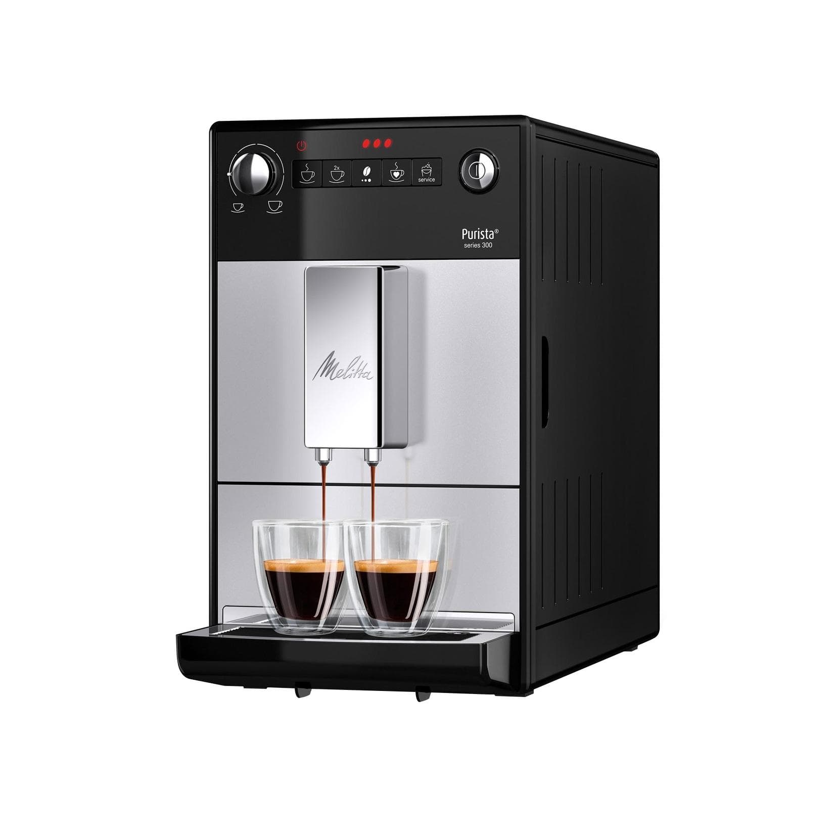 Melitta Kaffeevollautomat Purista F230-101 Silber/Schwarz