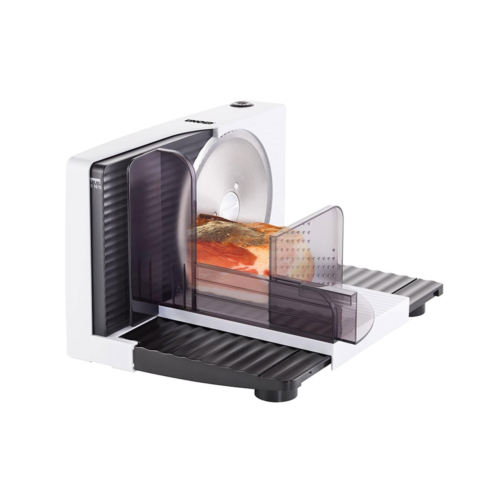 Unold Allesschneider Curve Weiß/Schwarz 100 Watt