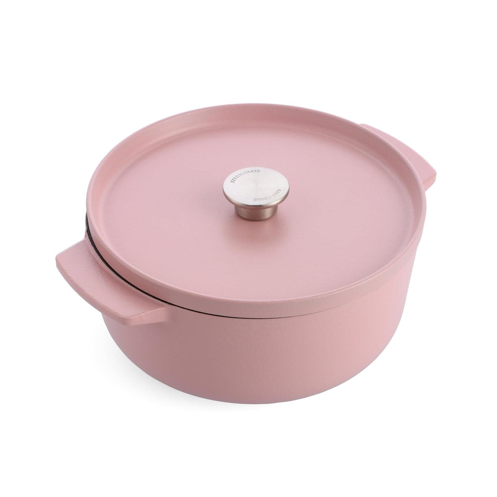 KitchenAid Bräter mit Deckel 26cm Rosa Gusseisen