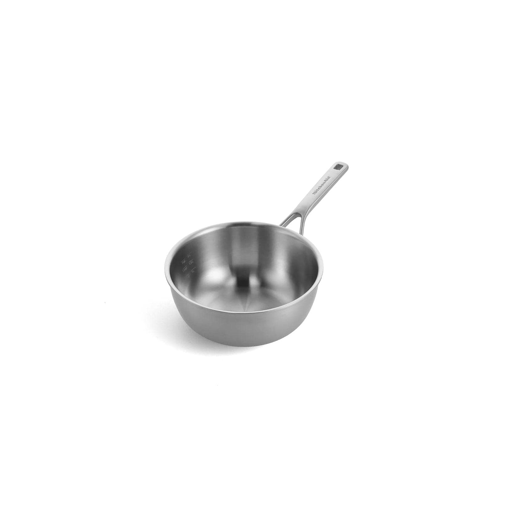 KitchenAid Chef's Pfanne Kasserolle 3.7L 24cm Edelstahl Silber