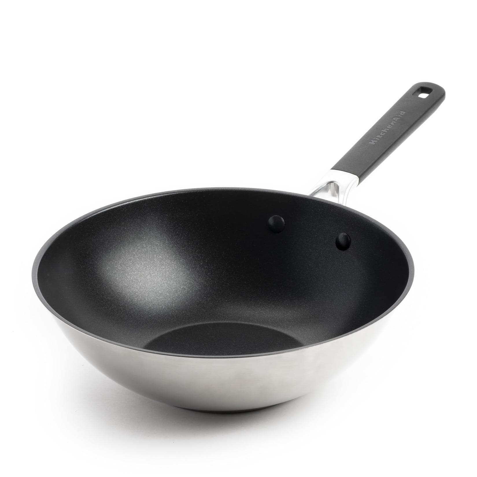 KitchenAid Classic Wok 28cm Edelstahl Silber
