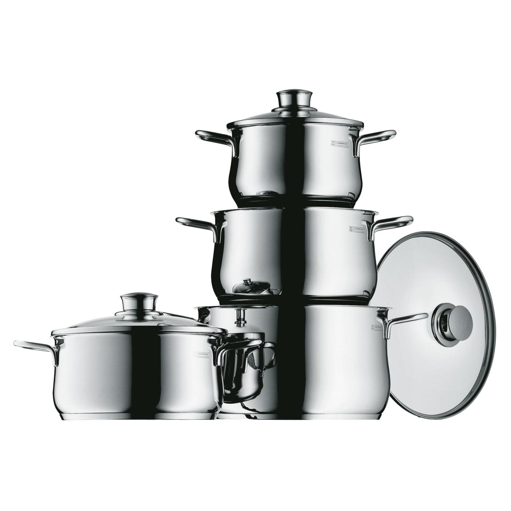 WMF Diadem Plus Topf-Set 4-tlg Silber TransTherm® Allherdboden