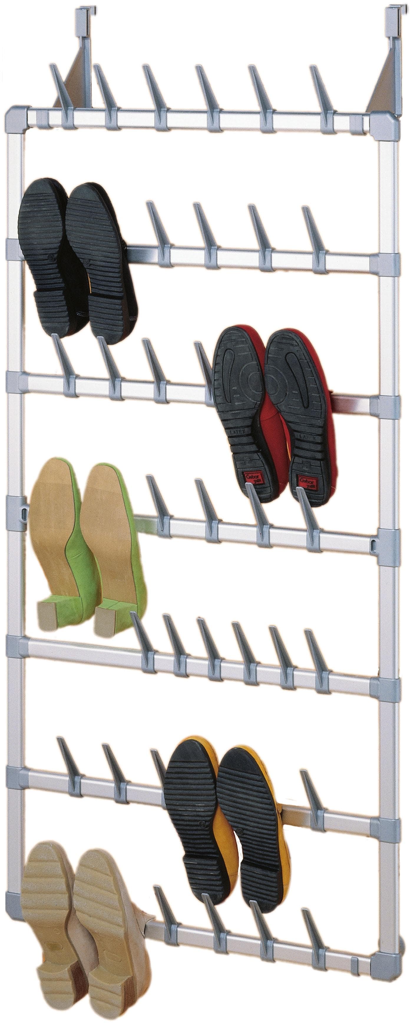 RUCO Schuhregal Silber Aluminium Kunststoff 21 Paar