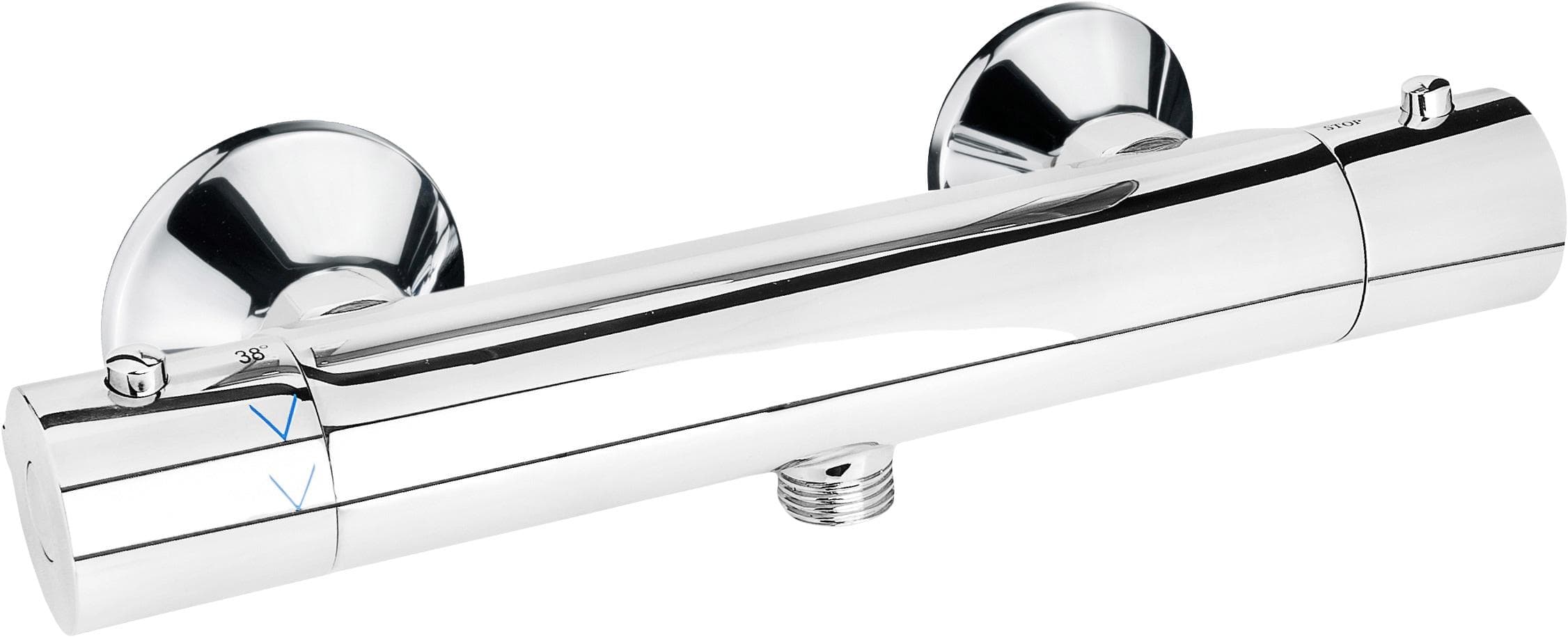 CORNAT Duscharmatur Murcia Messing verchromt Zweigriff Thermostat