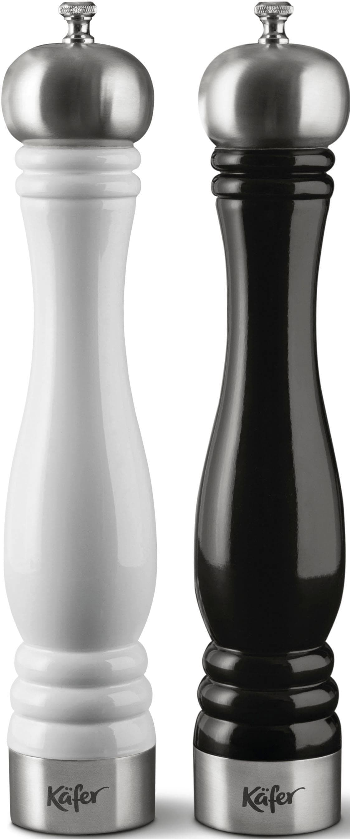 Feinkost Käfer Salz- und Pfeffermühlen-Set Schwarz/Weiß
