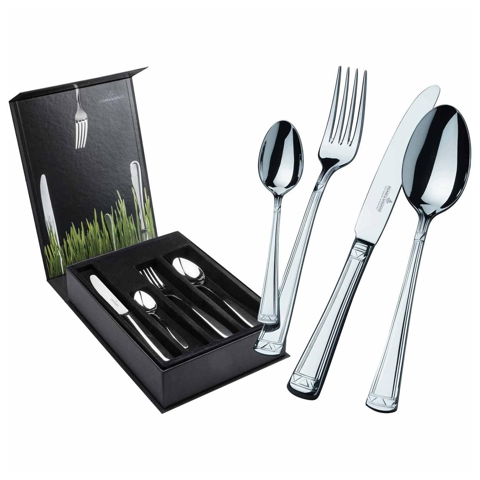 Picard & Wielpütz Tafelbesteck Aradena 24er Set Edelstahl Silber